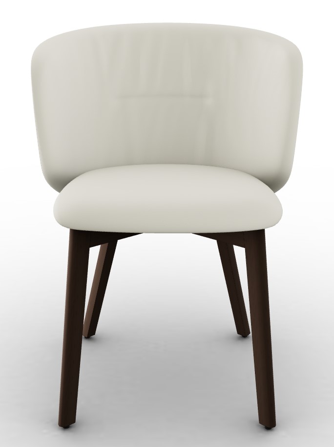 Sweel Upholstery/Wood Dining Chair