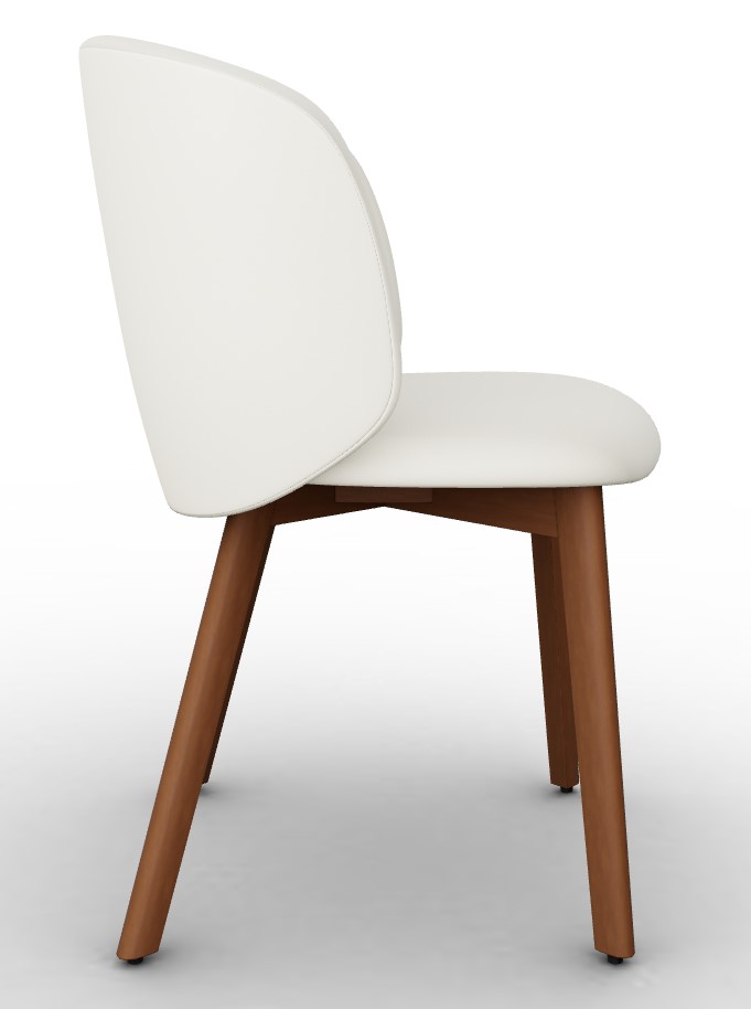 Sweel Upholstery/Wood Dining Chair