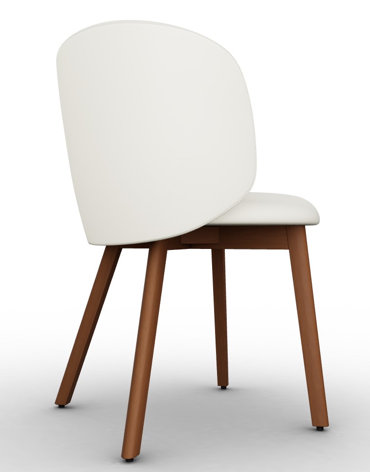 Sweel Upholstery/Wood Dining Chair