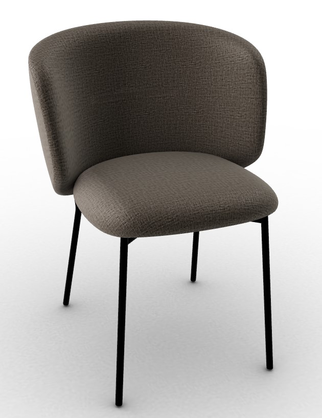 Sweel Upholstery/Metal Dining Chair