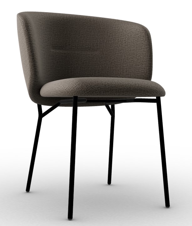 Sweel Kalix Fabric/Metal Dining Chair