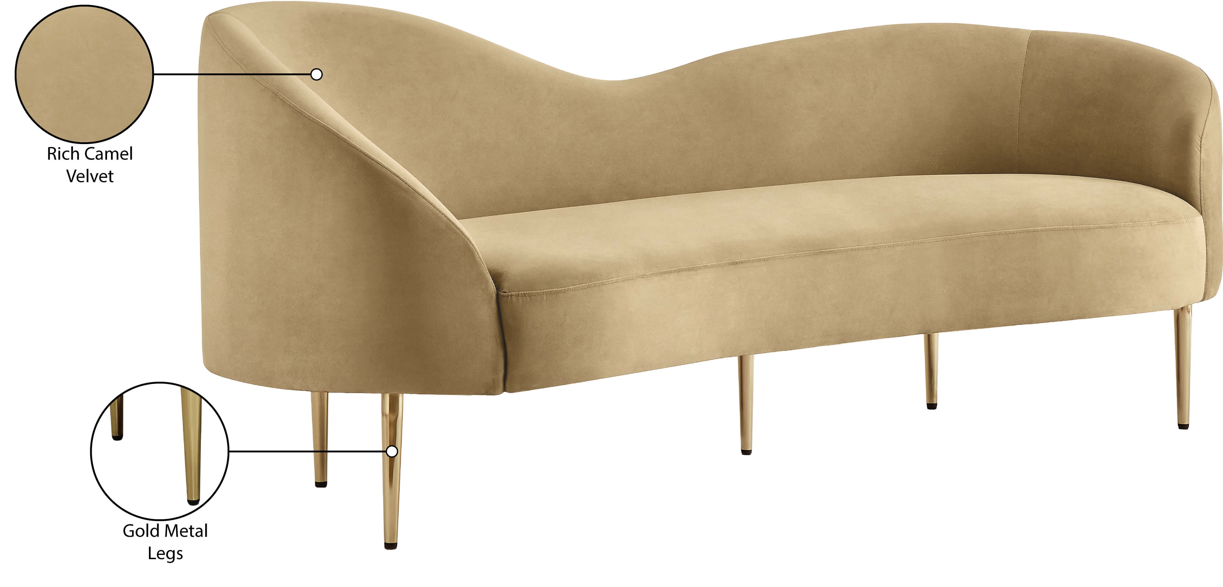 Ritz Velvet Sofa