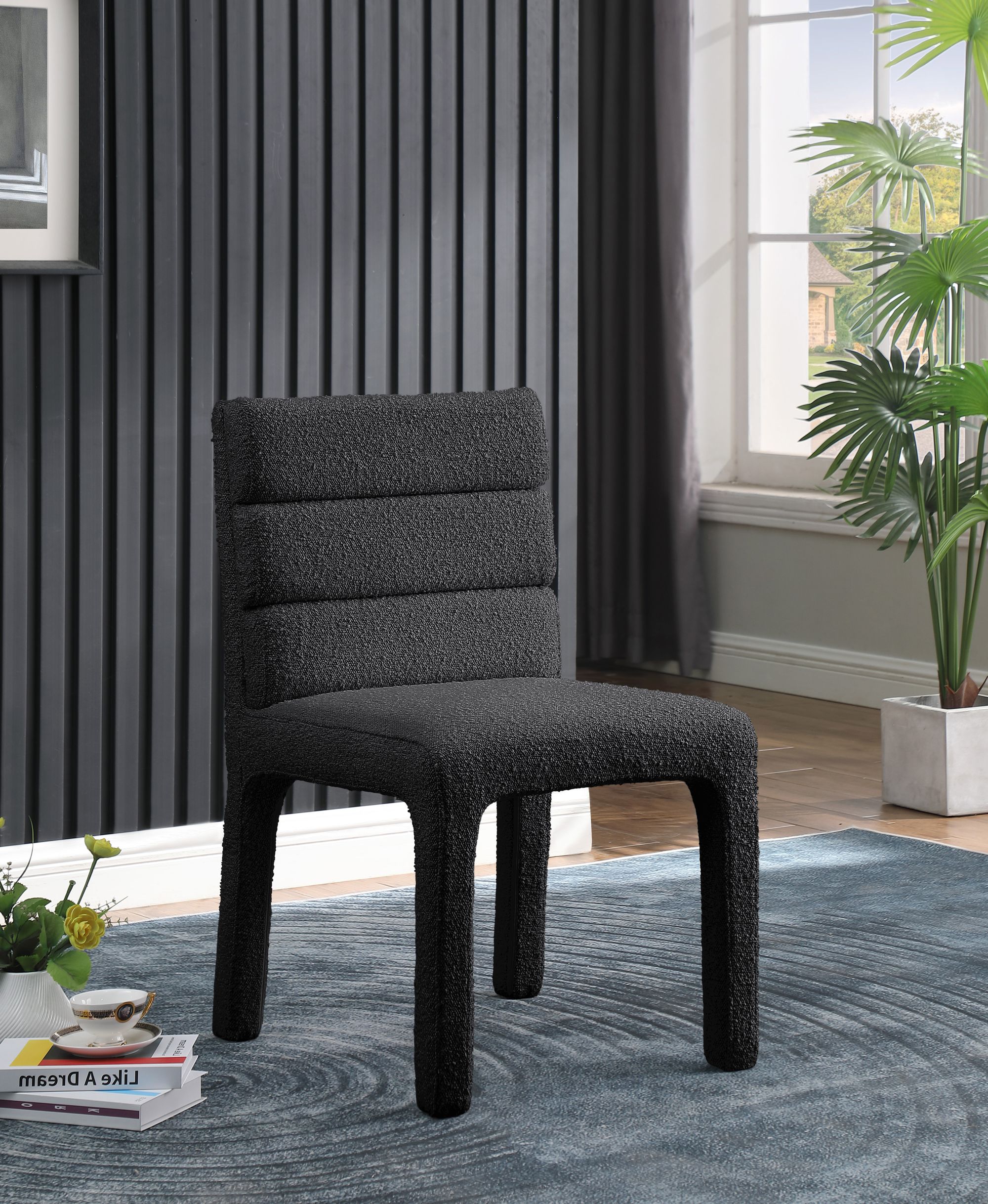Kai Boucle Fabric Dining Chair