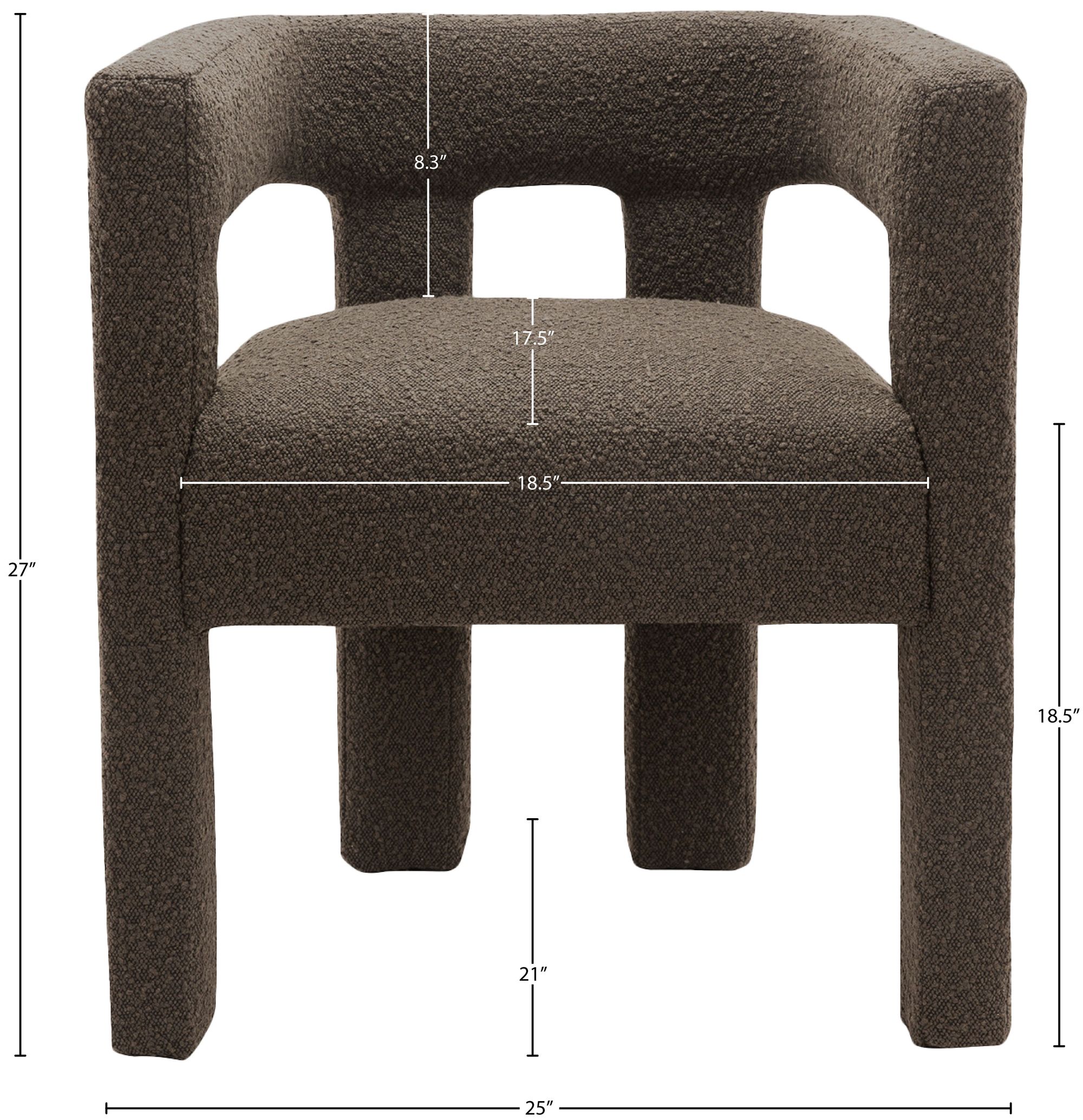Athena Boucle Fabric Accent Chair