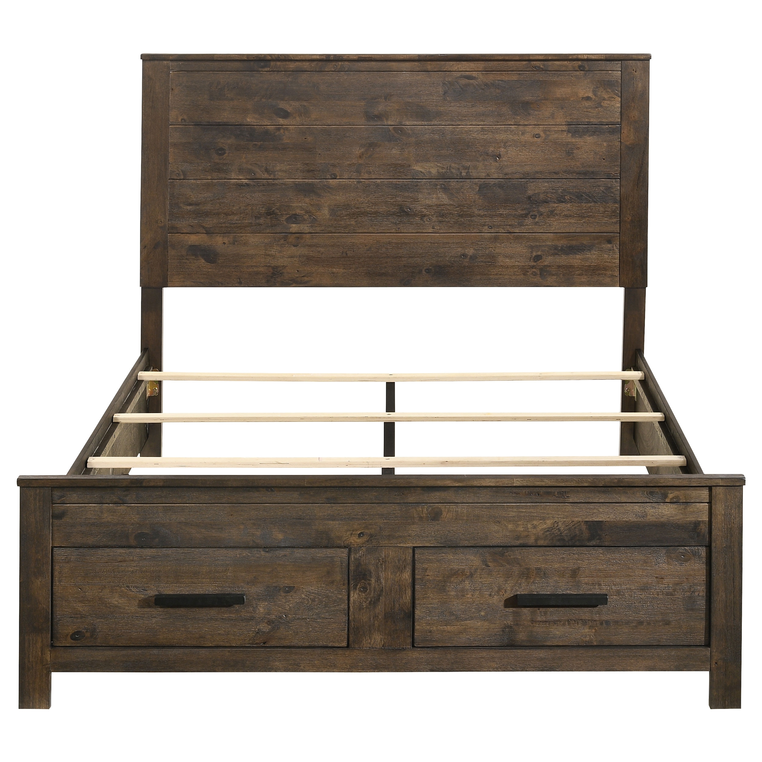 Woodmont Wood Storage Panel Bed, Queen Size