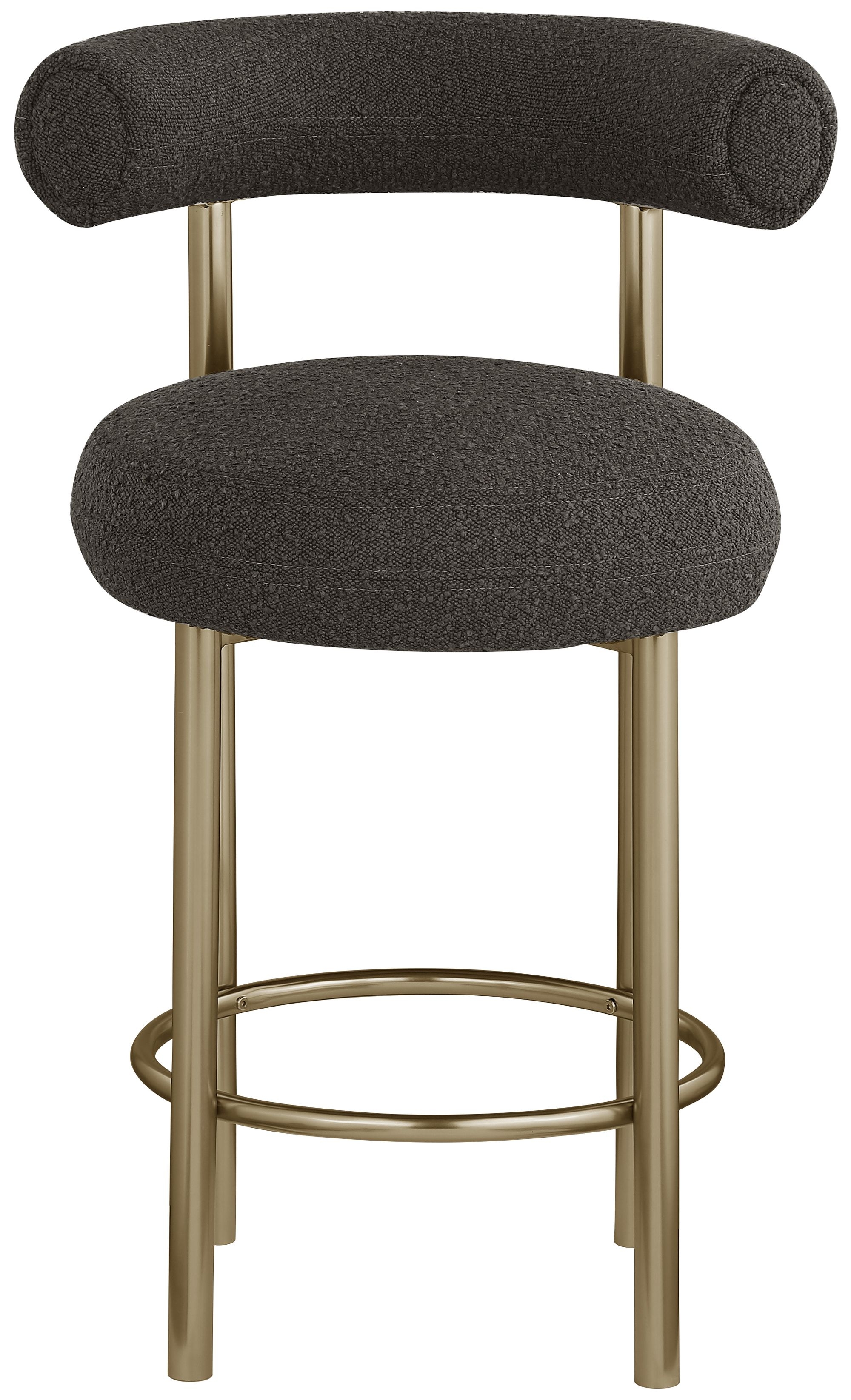 Bordeaux Boucle Fabric Stool