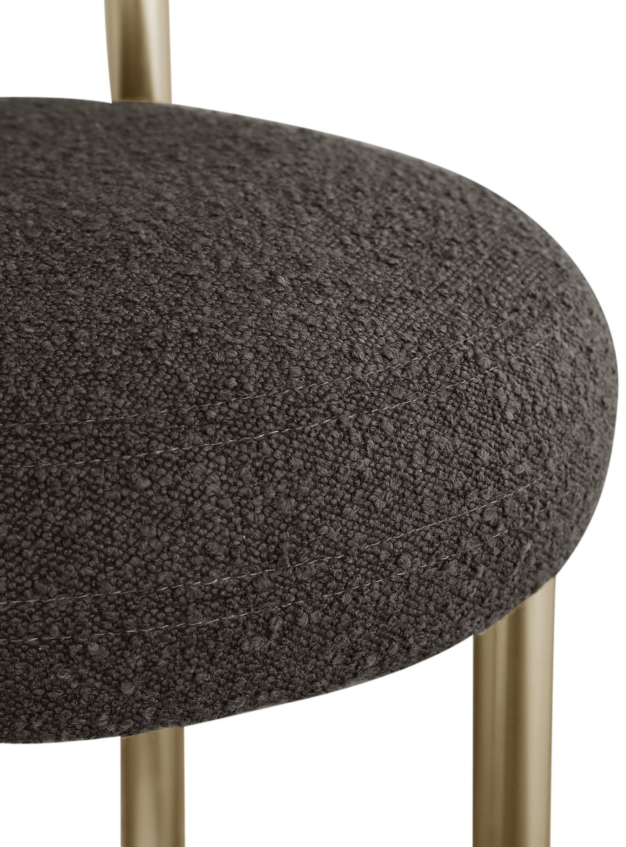 Bordeaux Boucle Fabric Stool