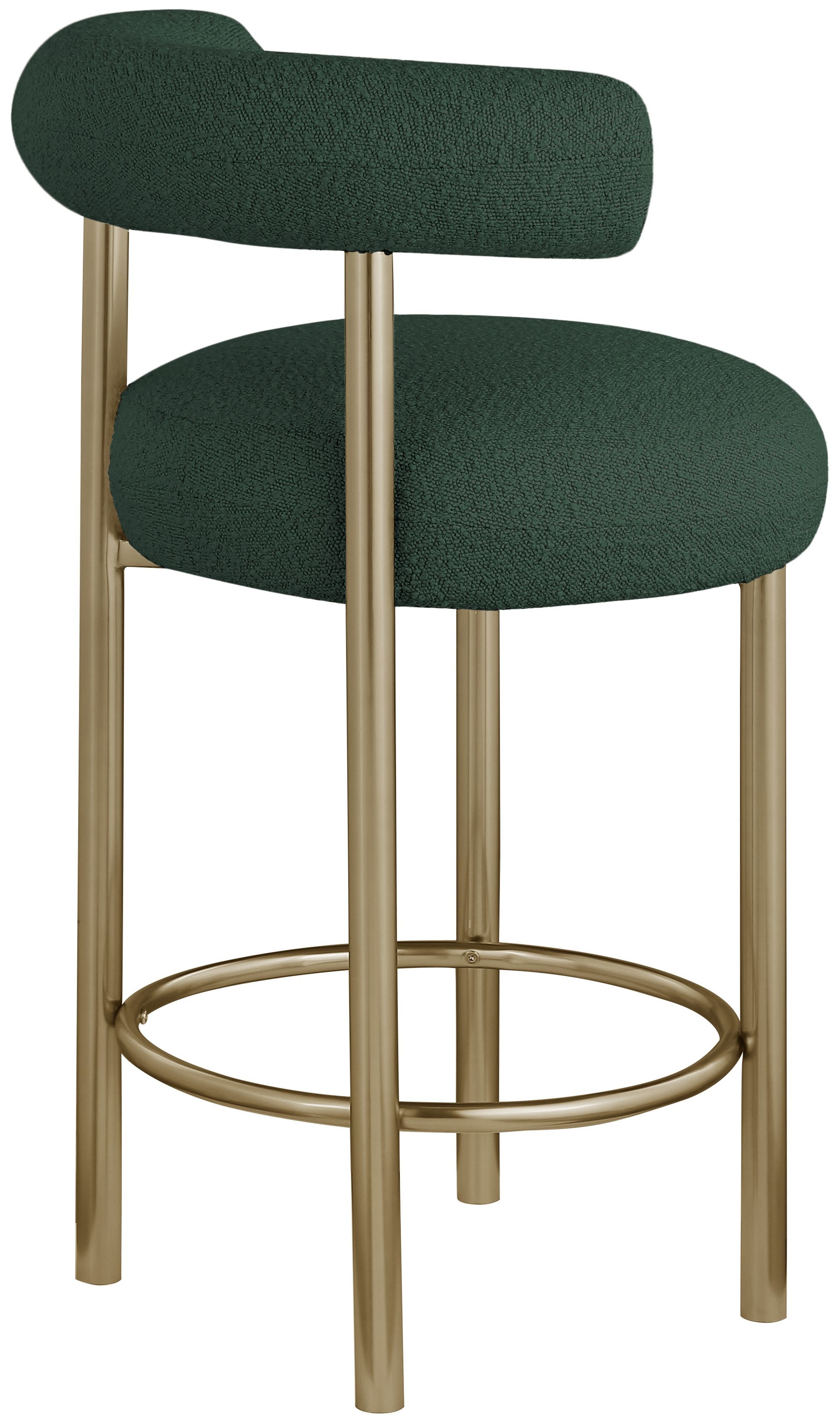 Bordeaux Boucle Fabric Stool