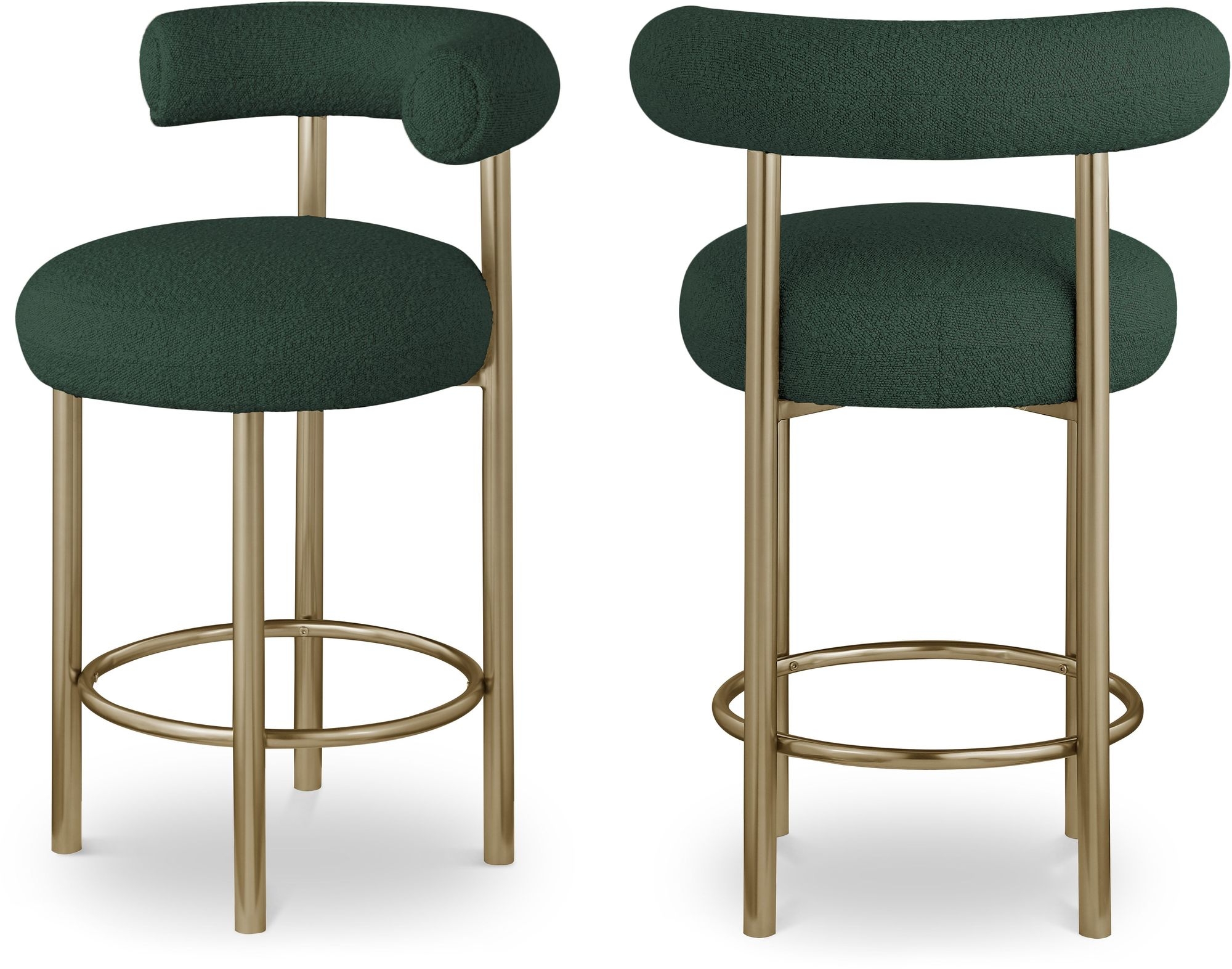 Bordeaux Boucle Fabric Stool