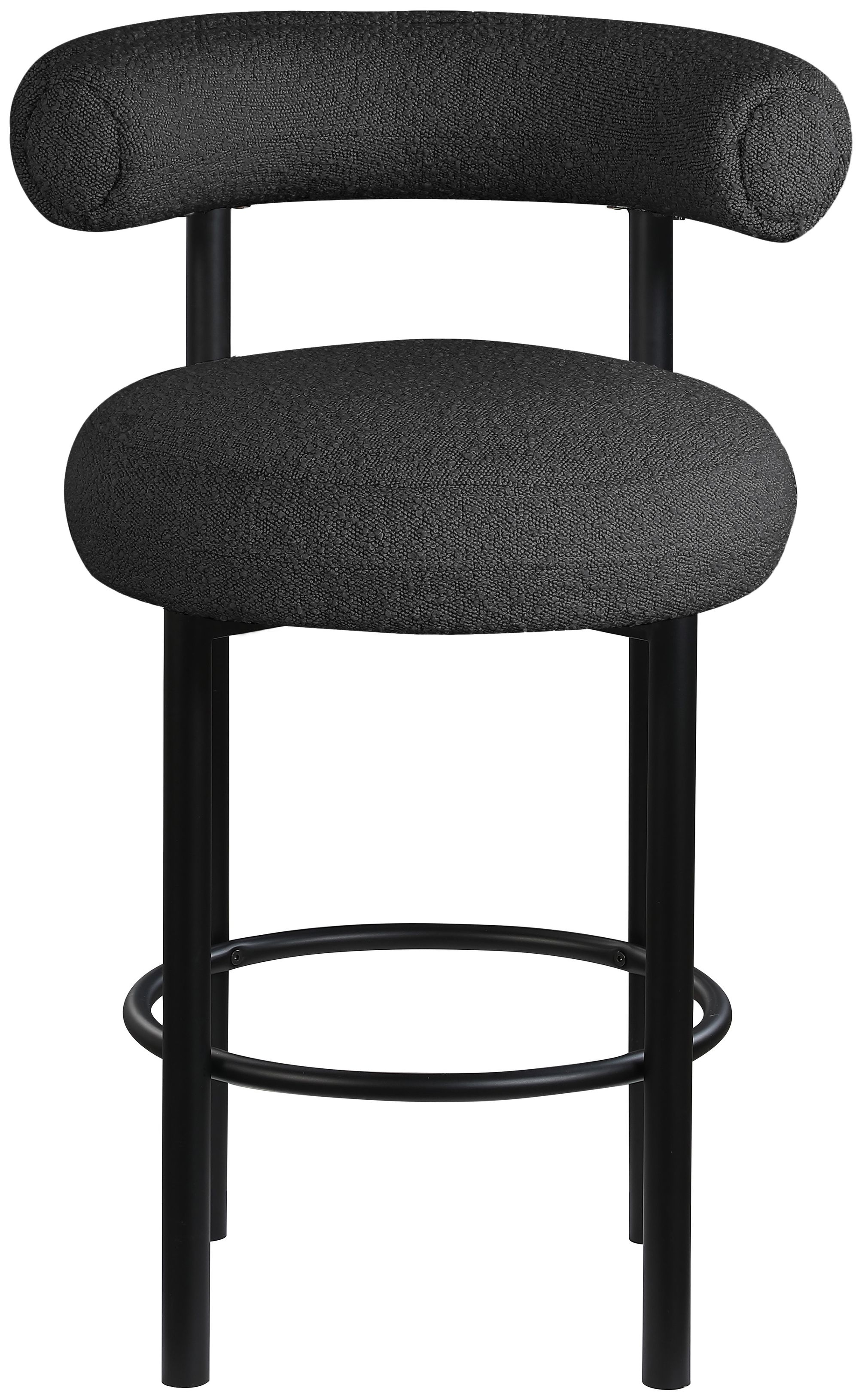 Bordeaux Boucle Fabric Stool