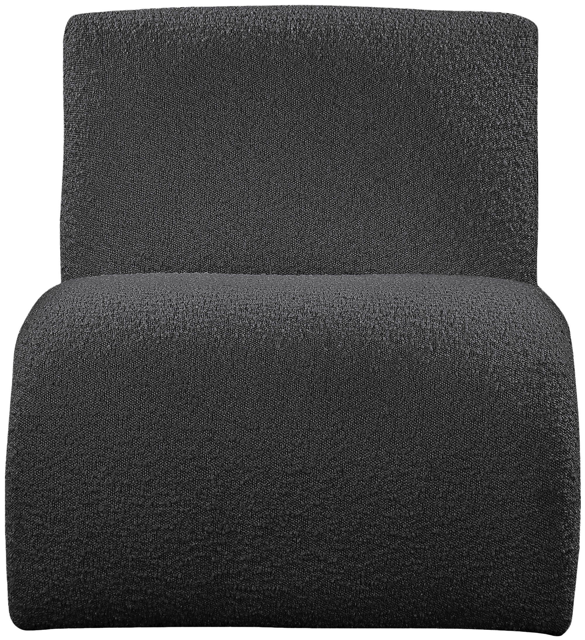 Mulberry Boucle Fabric Accent Chair