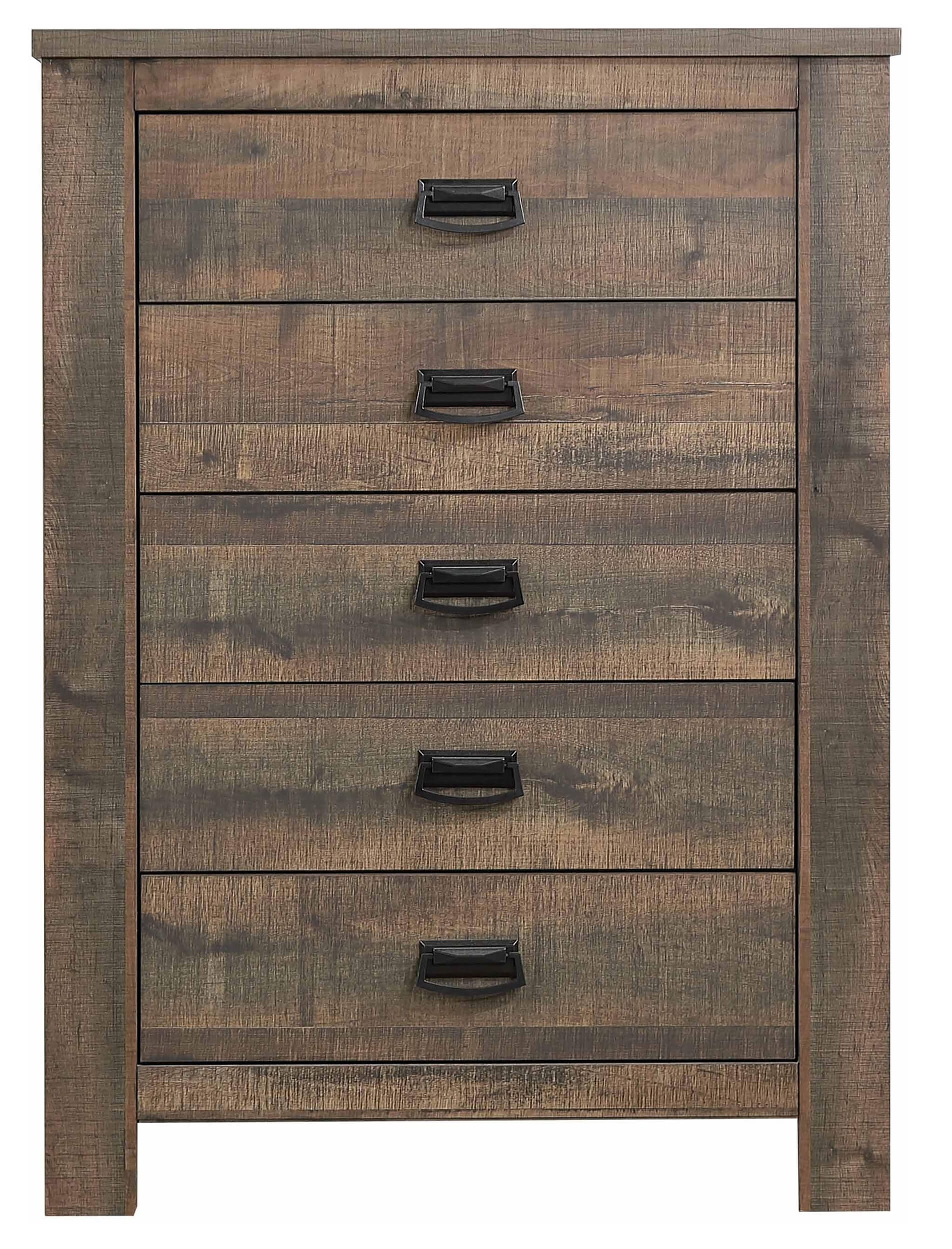 Frederick Wood Chest w/5 Drawers