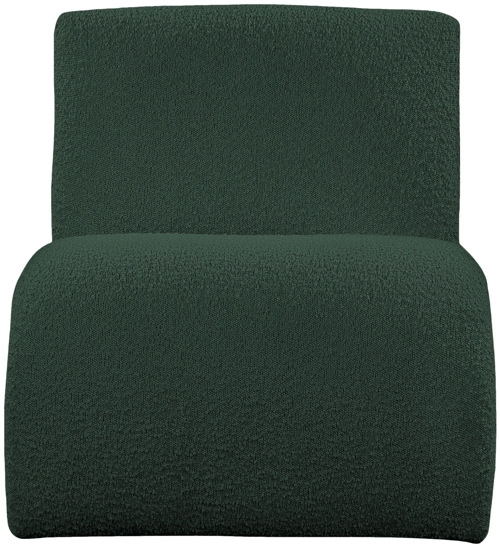 Mulberry Boucle Fabric Accent Chair