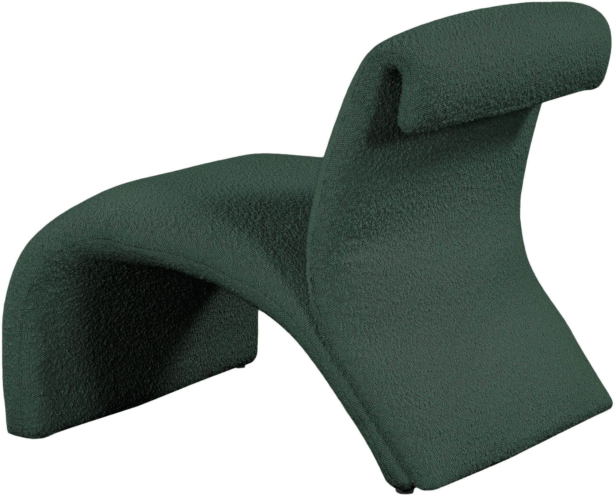 Mulberry Boucle Fabric Accent Chair