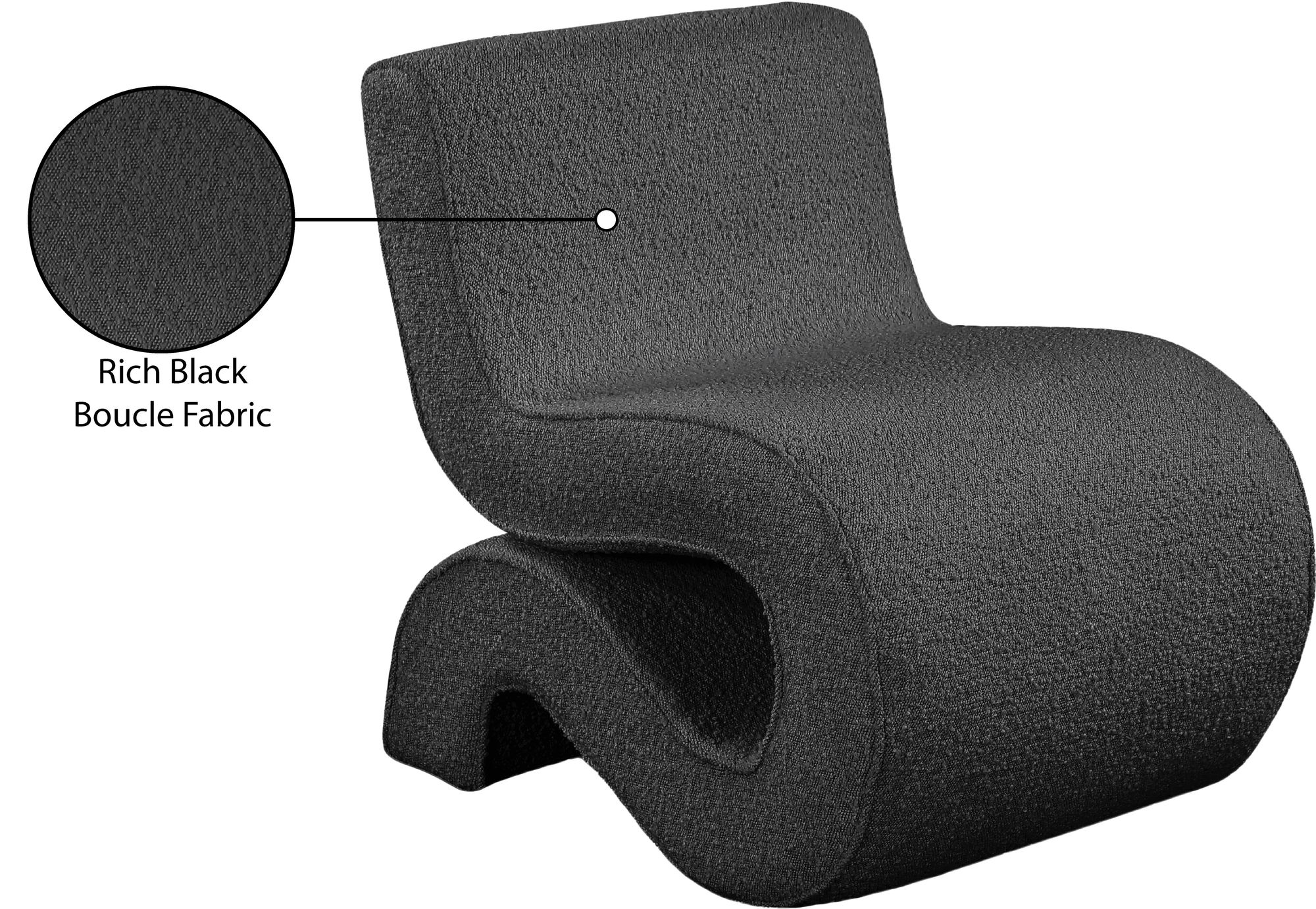 Desiree Boucle Fabric Accent Chair