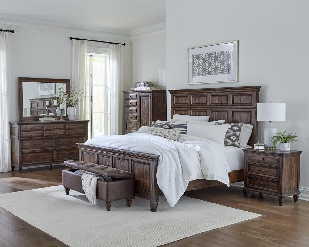 Avenue Wood Panel Bed, Eastern King Size