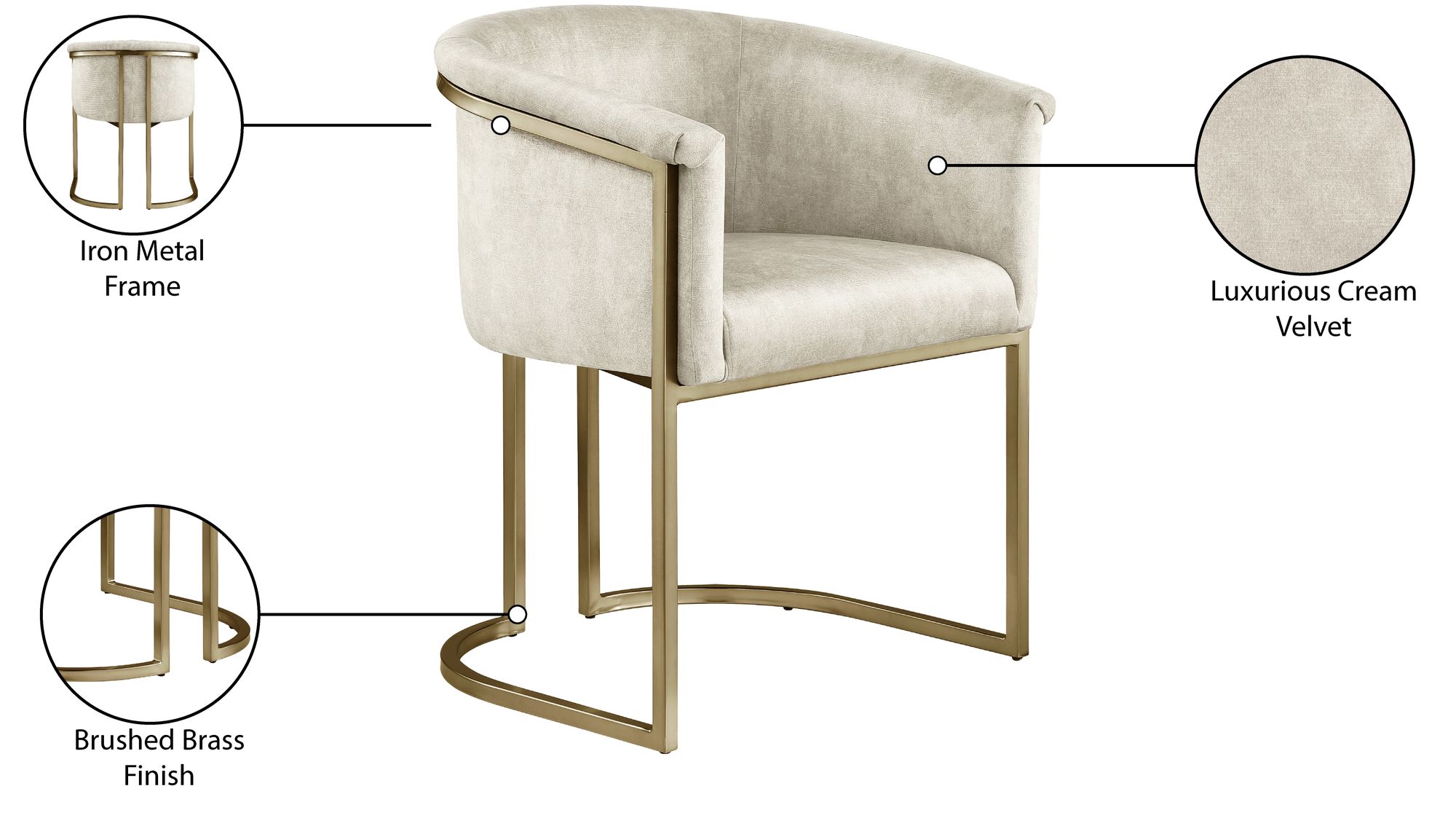 Tierra Velvet Dining Chair