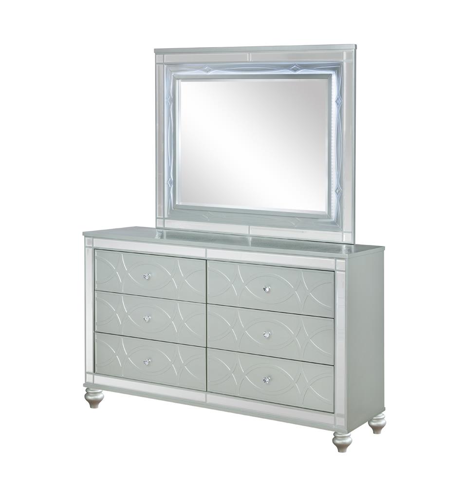 Gunnison Wood Double Dresser w/6 Drawers
