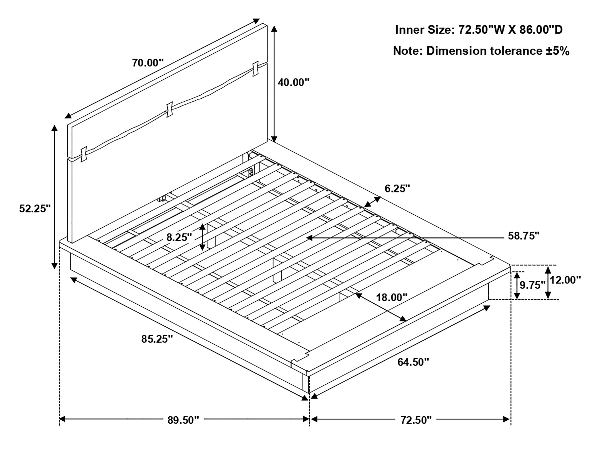 Winslow Wood Platform Bed