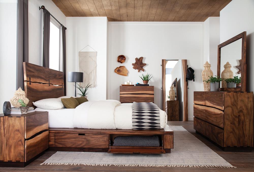 Winslow Wood Storage Bed, Eastern King Size