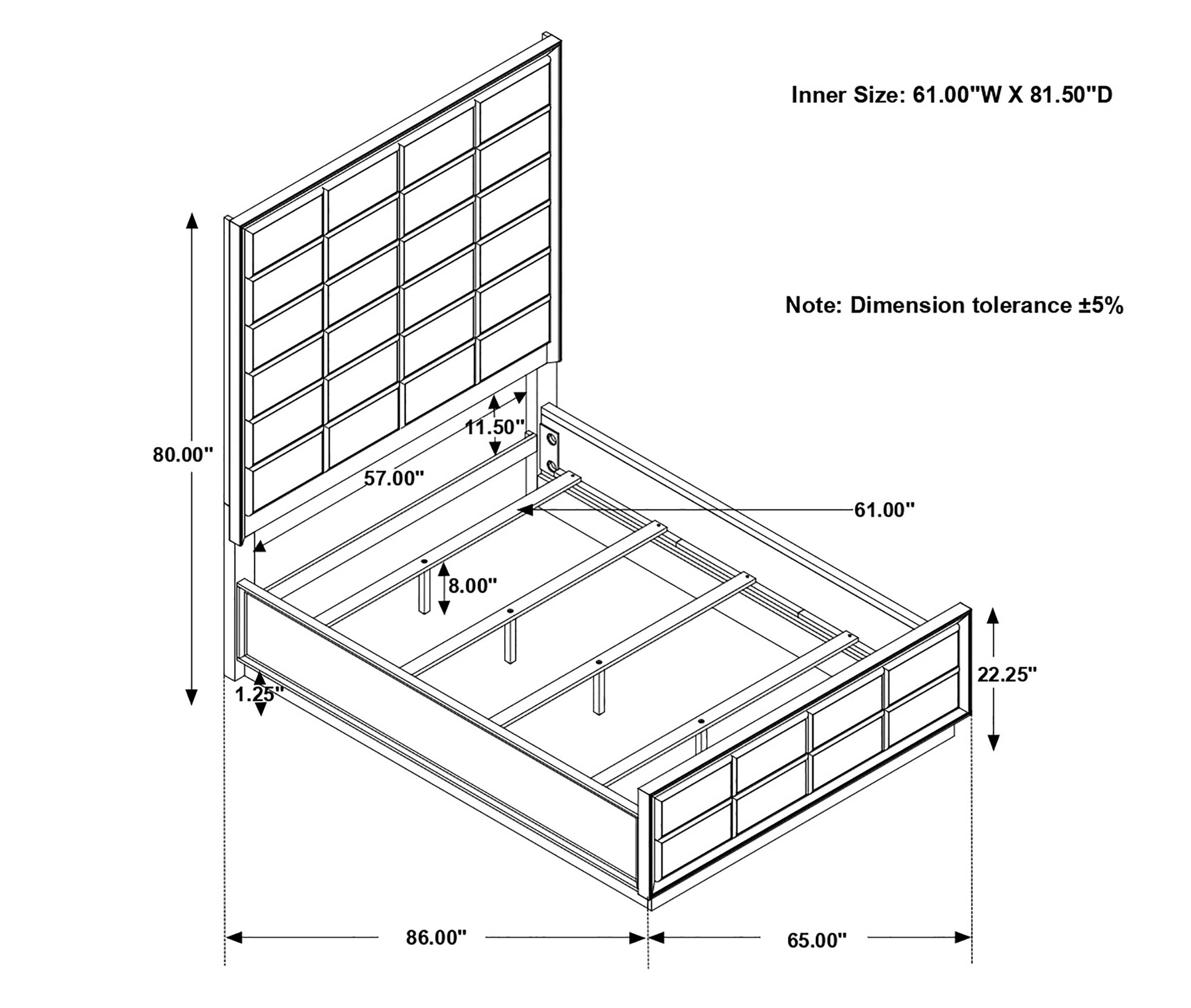 Durango 5-Drawer Chest Smoked Peppercorn