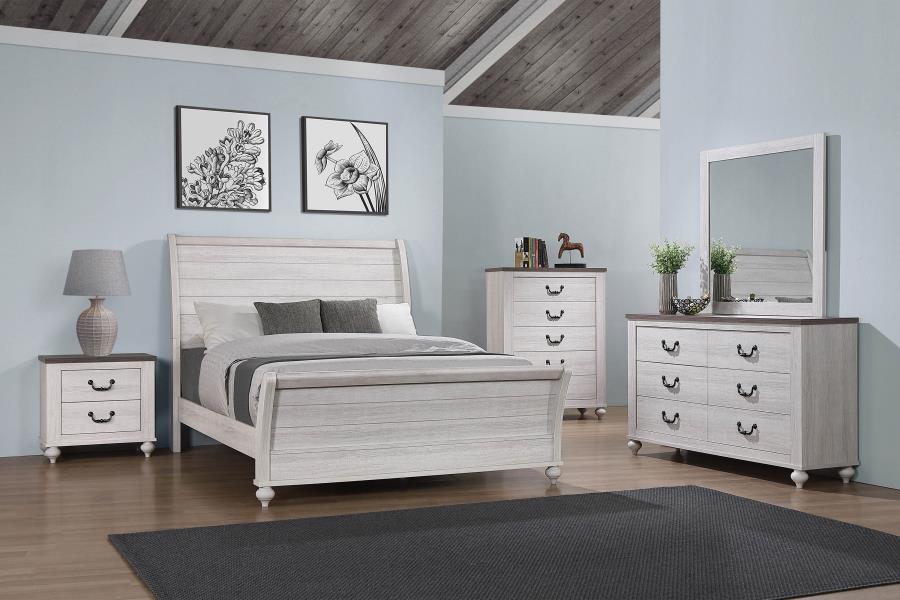 Stillwood MDF Sleigh Panel Bedroom Set