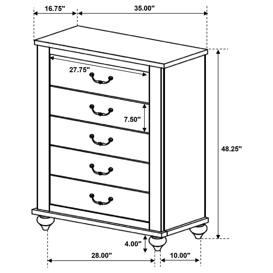 Stillwood MDF Sleigh Panel Bedroom Set