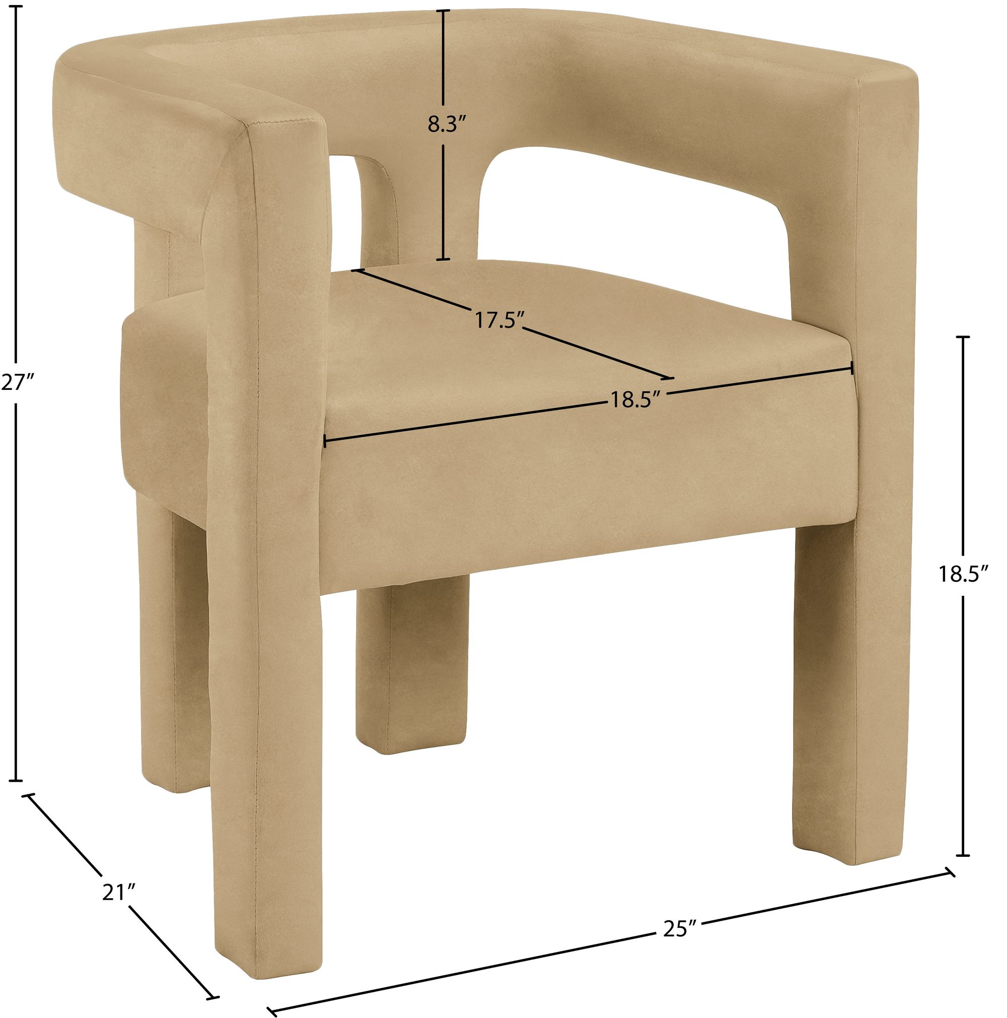Athena Velvet Dining Chair