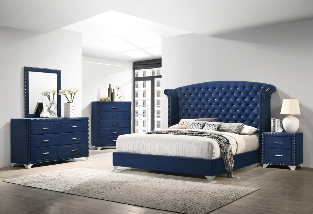 VELVET BEDROOM SET