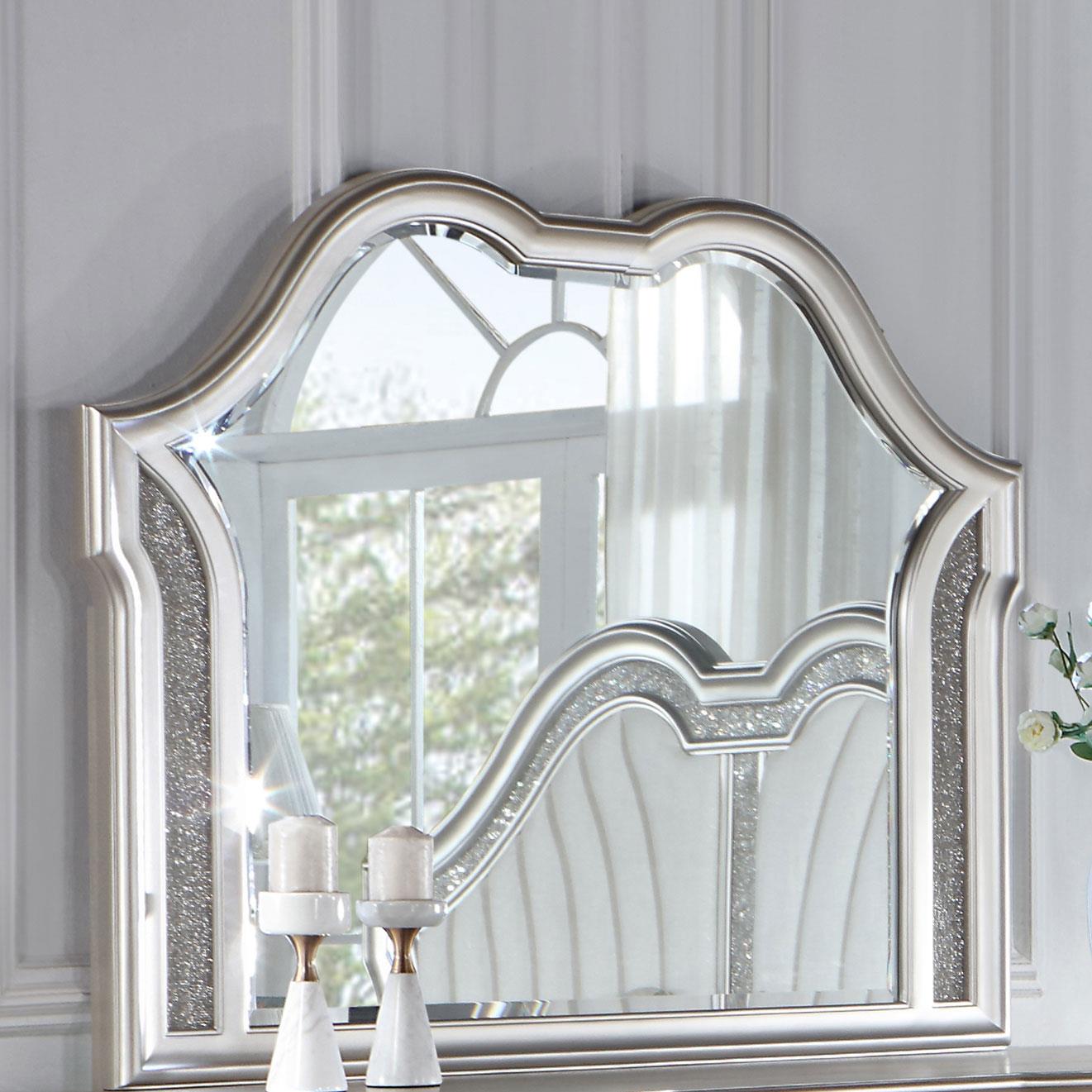 Evangeline Dresser Mirror Silver 