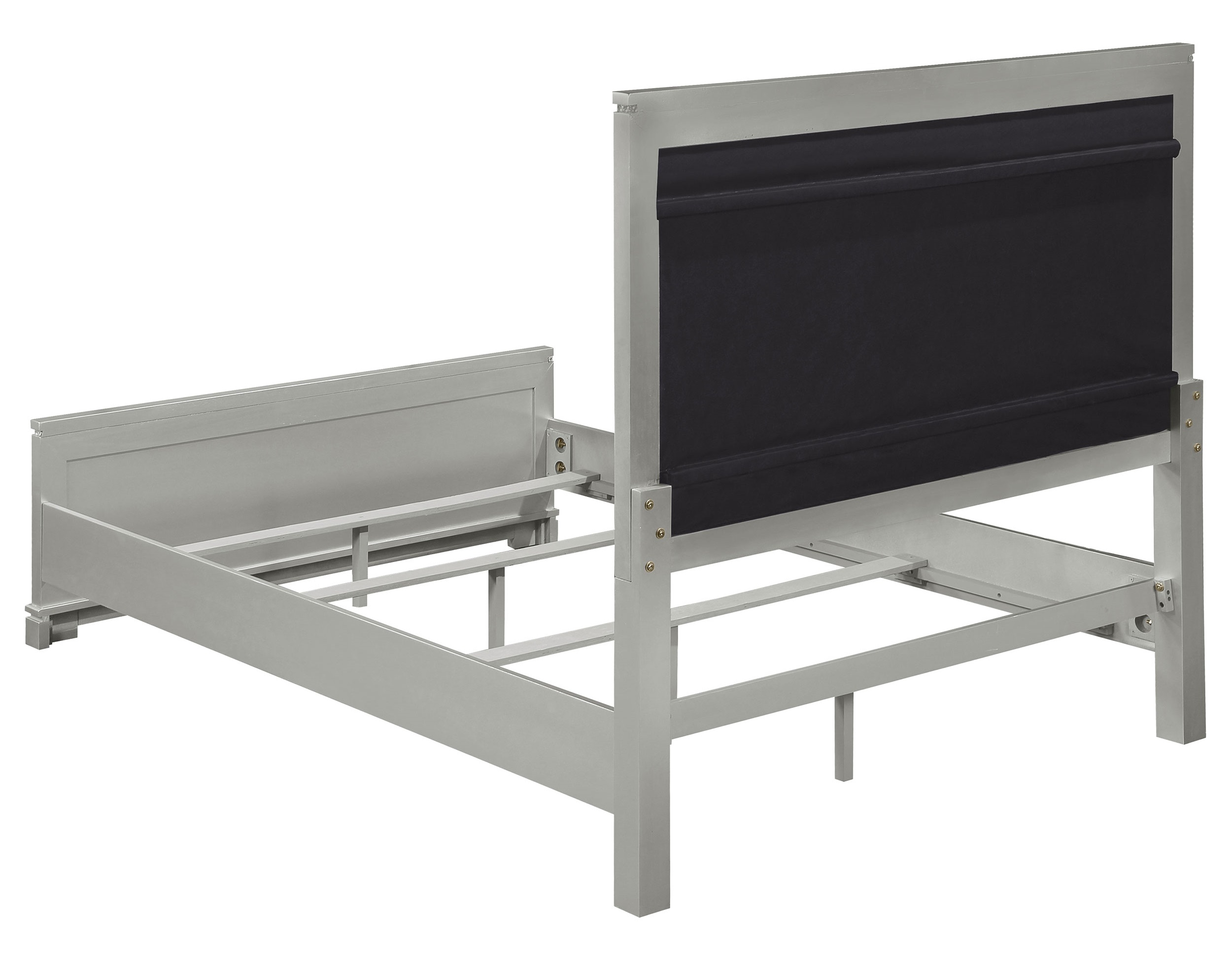 Eleanor Velvet Tufted Panel Bed, Queen Size