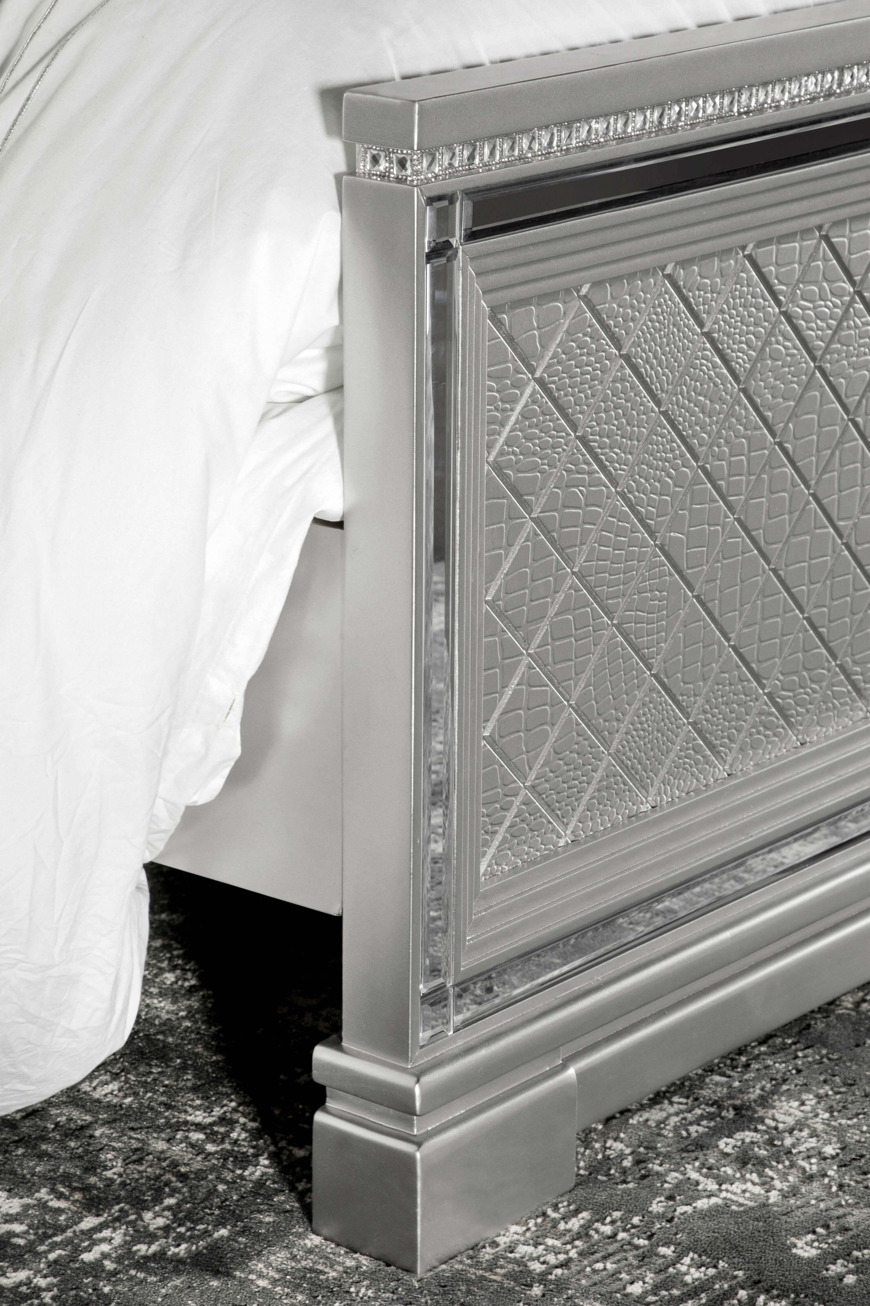 Eleanor Velvet Tufted Panel Bed