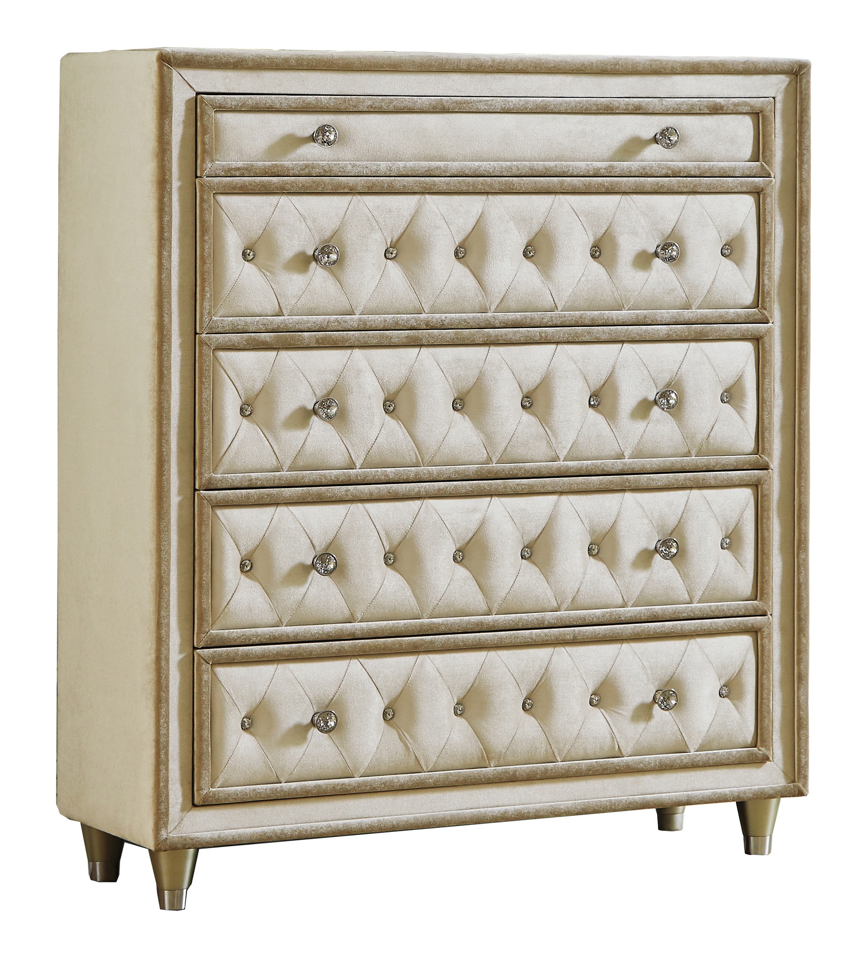 Antonella Velvet Tufted Bedroom Set