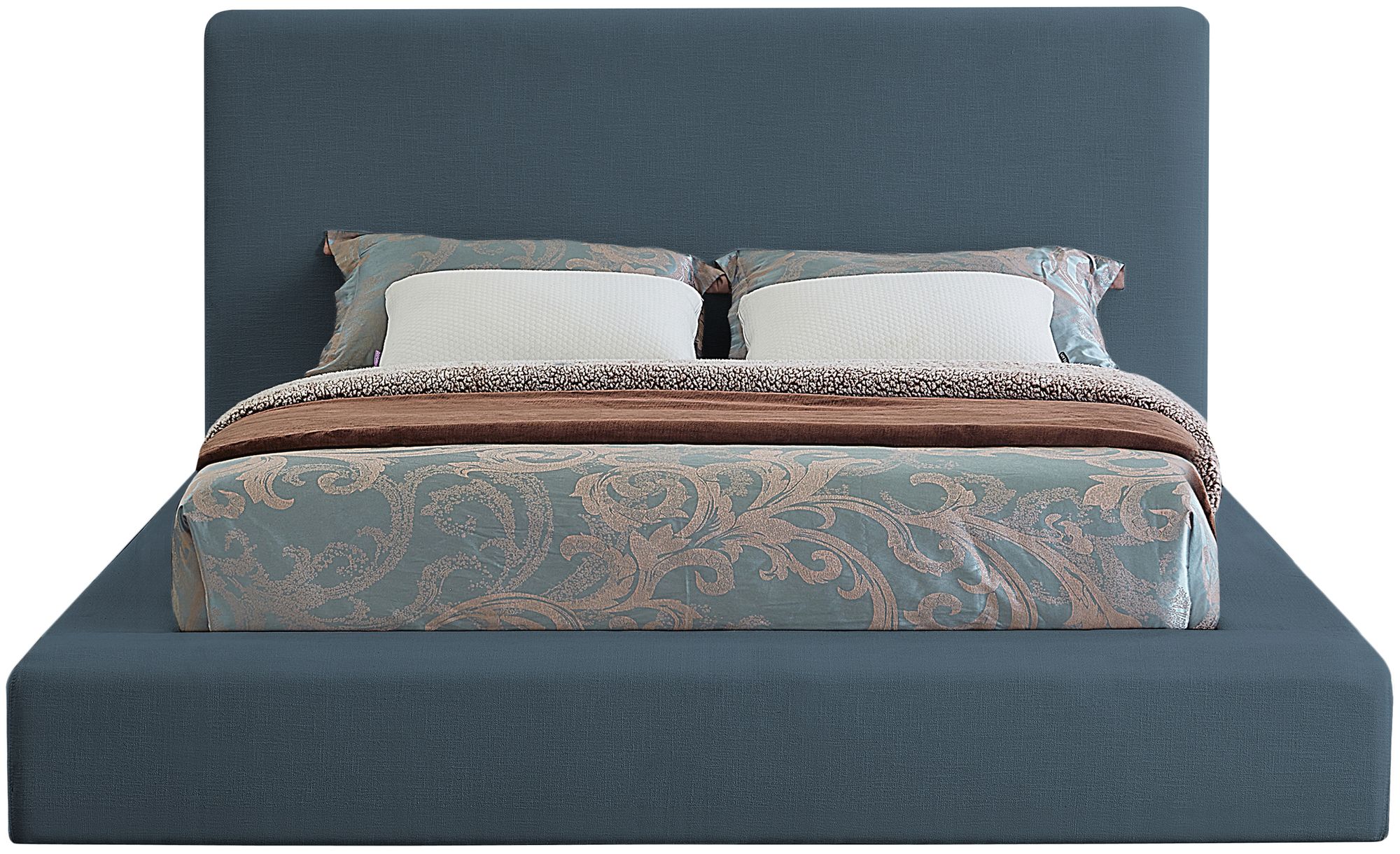 Devin Linen Fabric Full Size Bed
