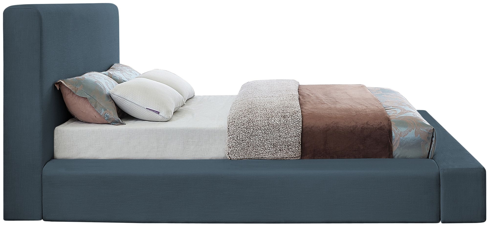Devin Linen Fabric Bed