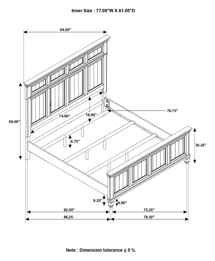 Avenue Wood Panel Bedroom Set