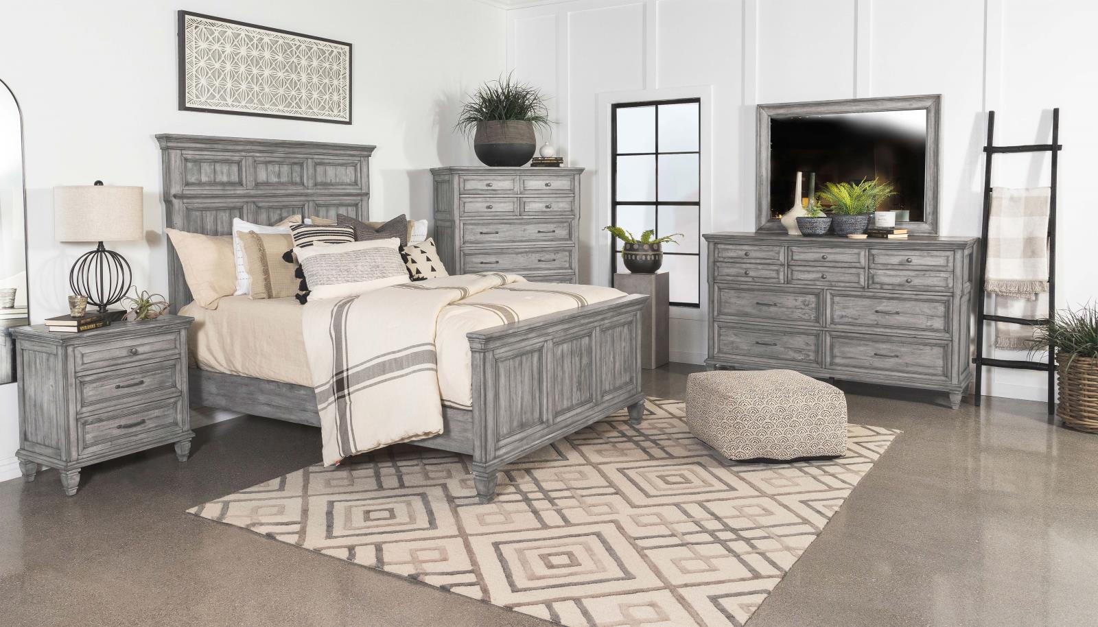Avenue Wood Panel Bed