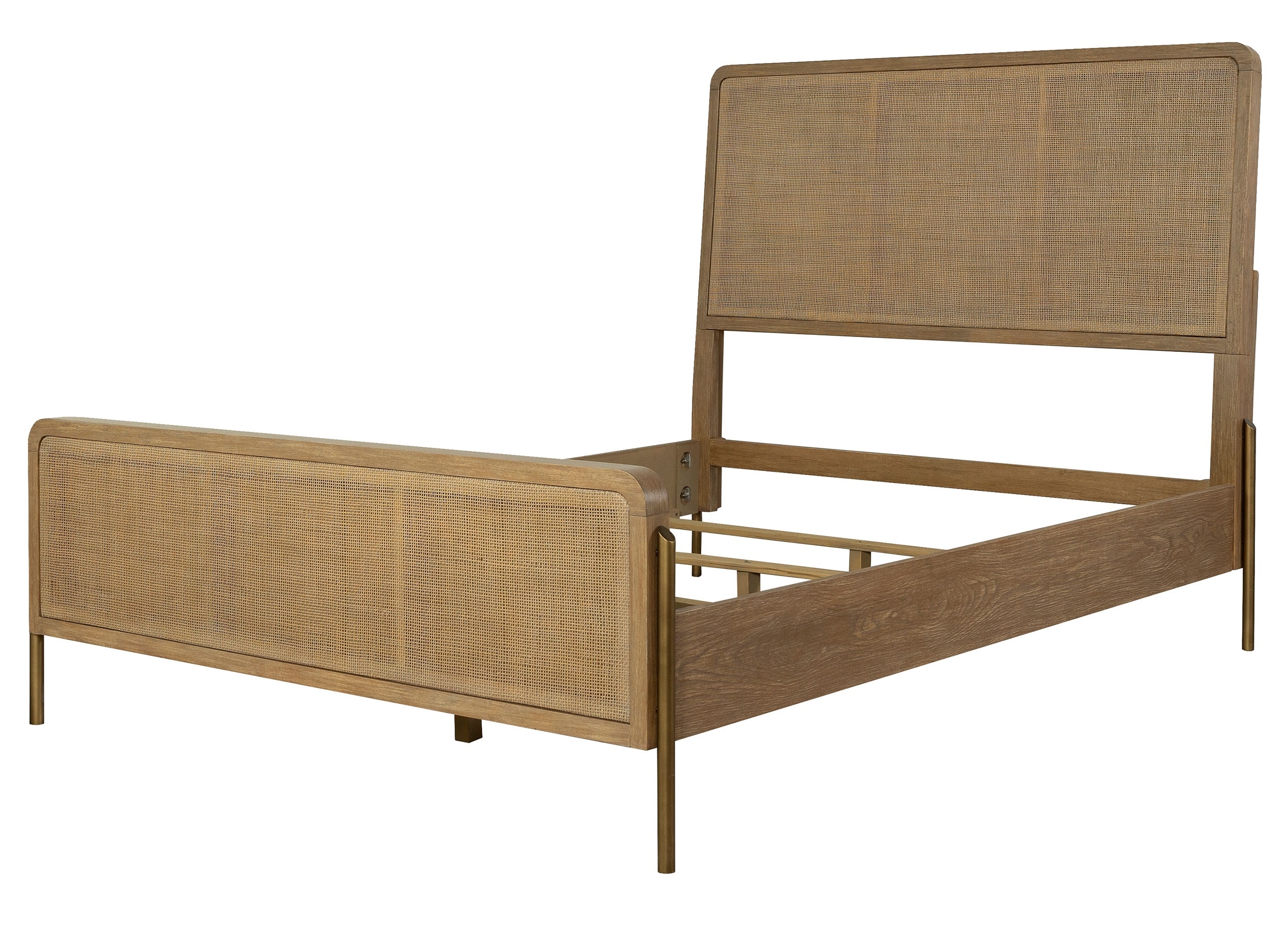 Arini Cane/Wood Panel Bed, Eastern King Size