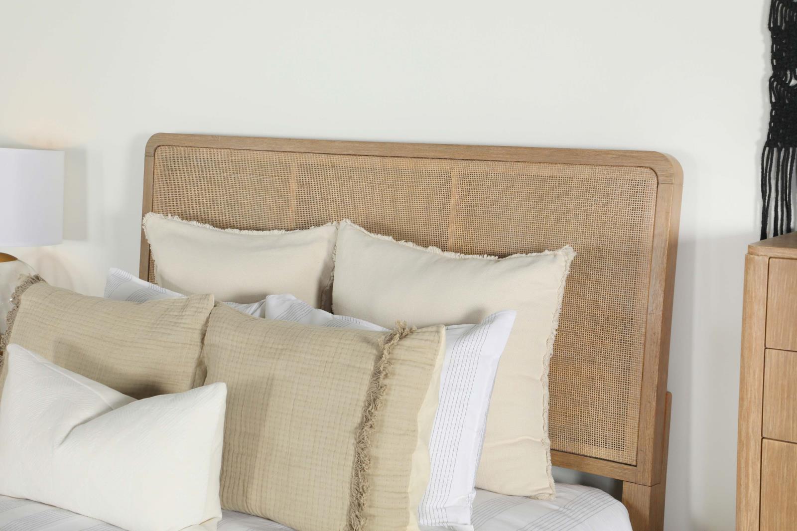 Arini Cane/Wood Panel Bed