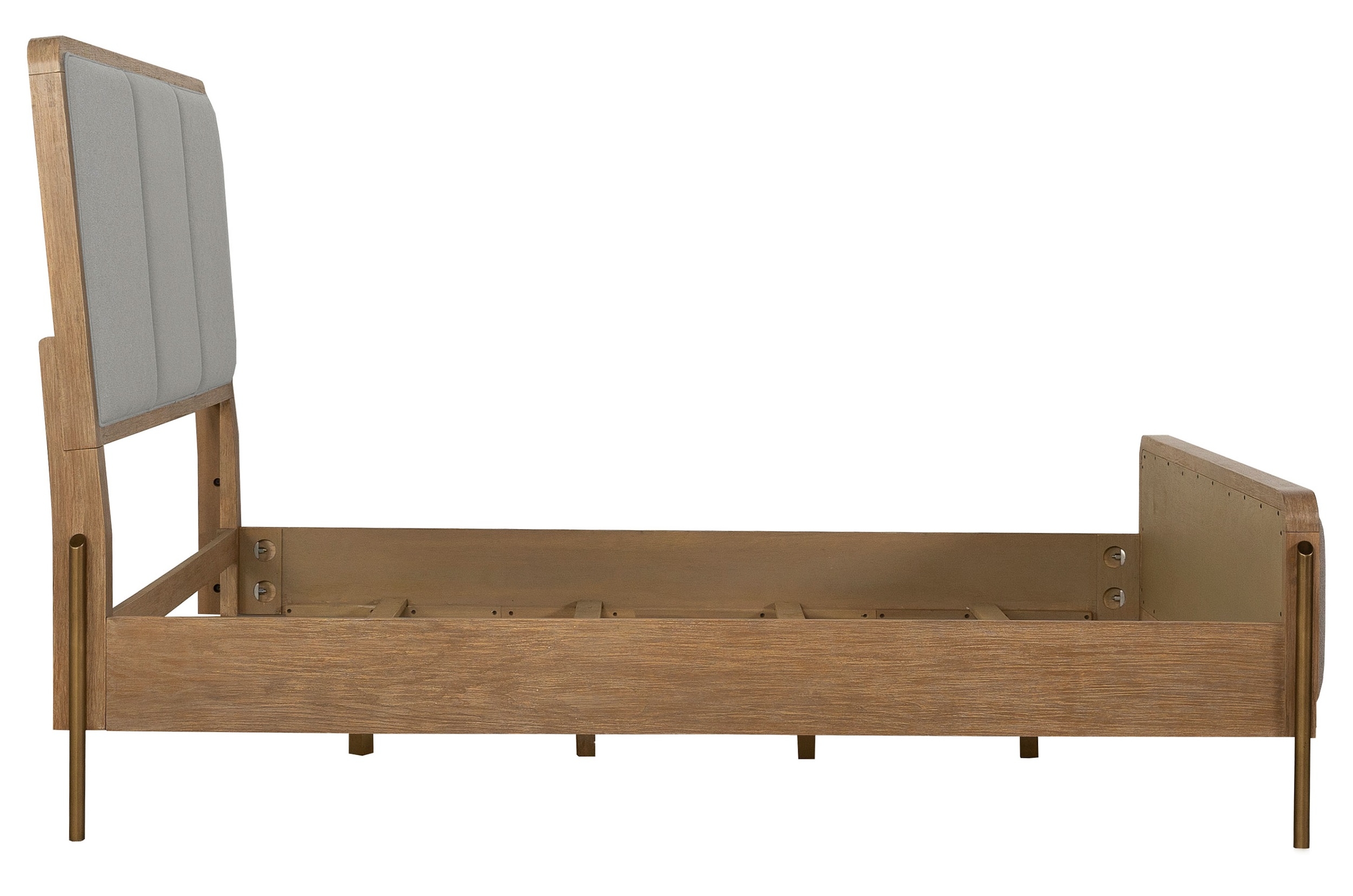 Arini Fabric/Wood Panel Bed