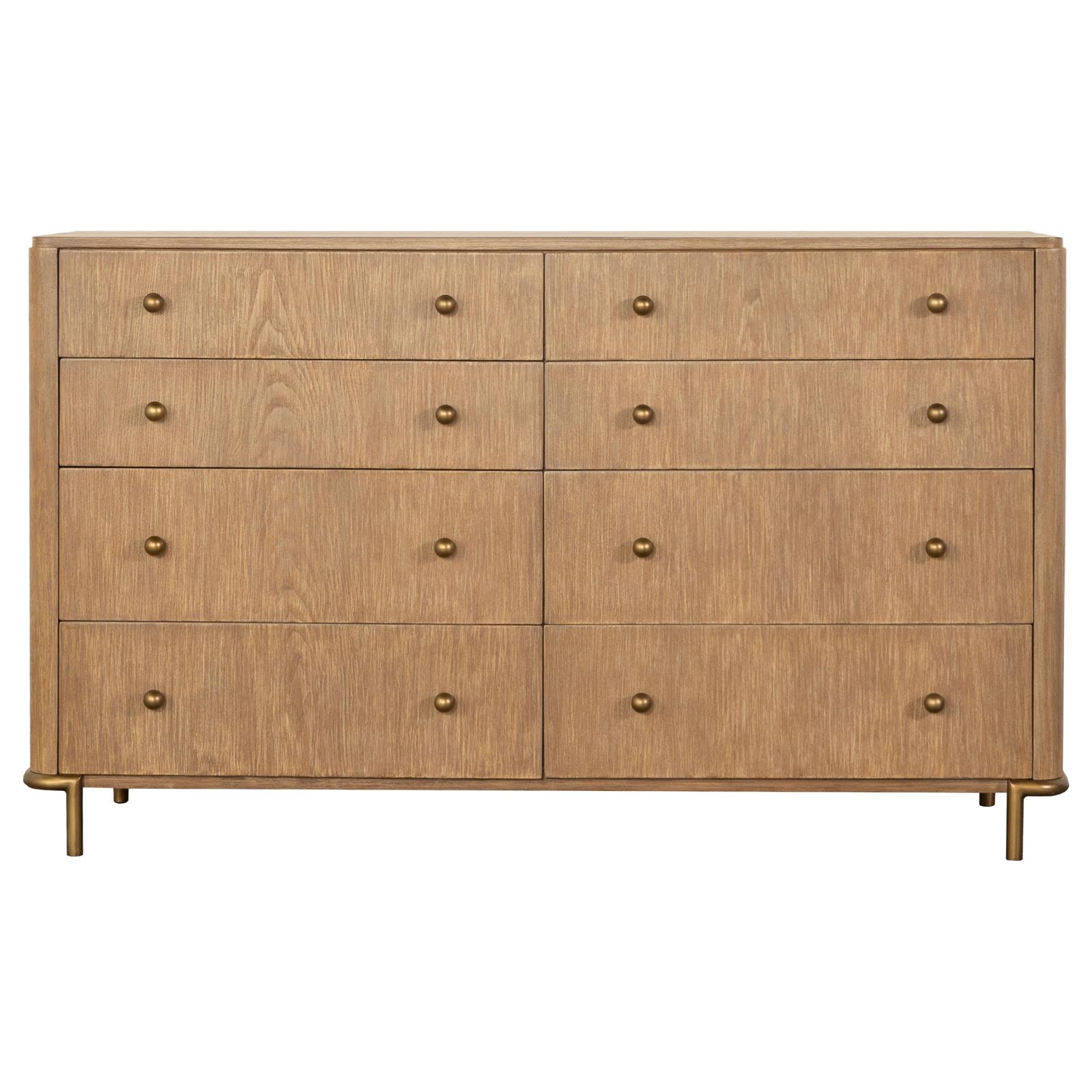 Arini Wood Double Dresser w/8 Drawers