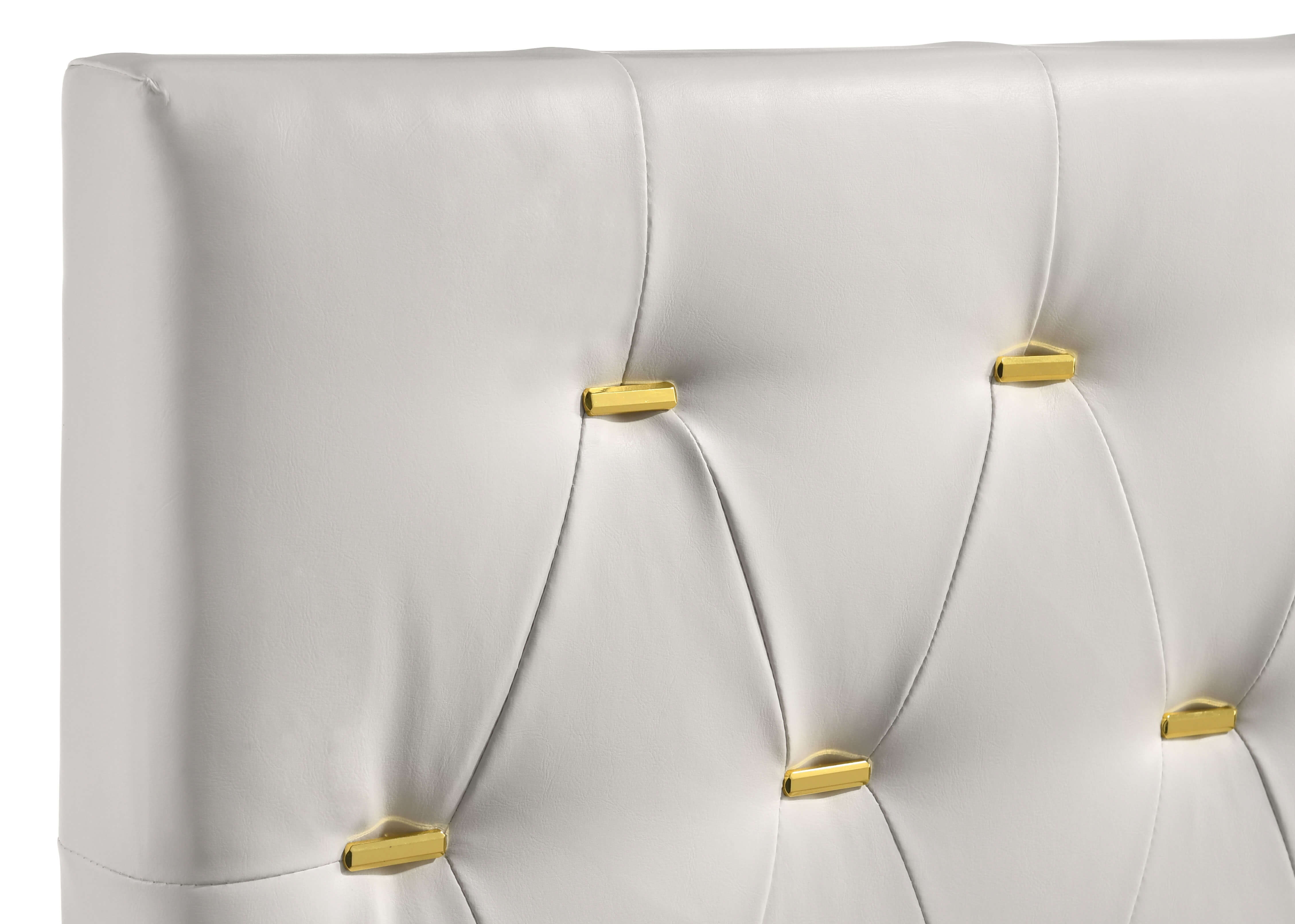 Kendall Leatherette Tufted Panel Bed, Queen Size