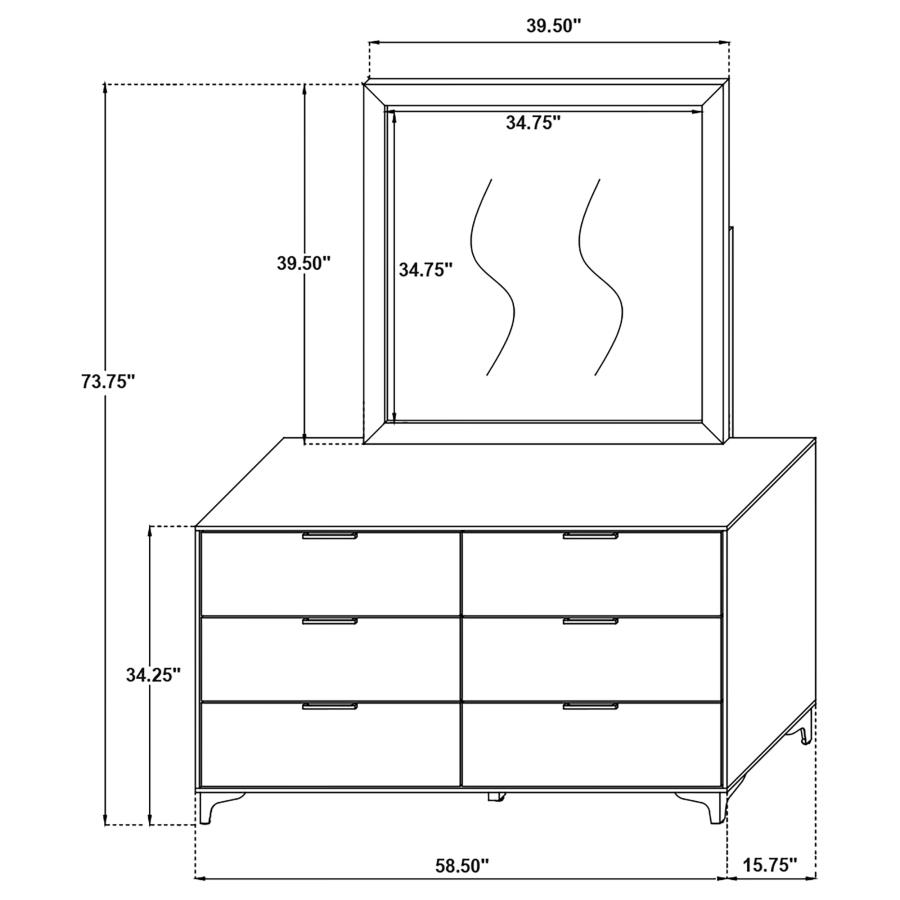 Kendall Leatherette Tufted Panel Bedroom Set