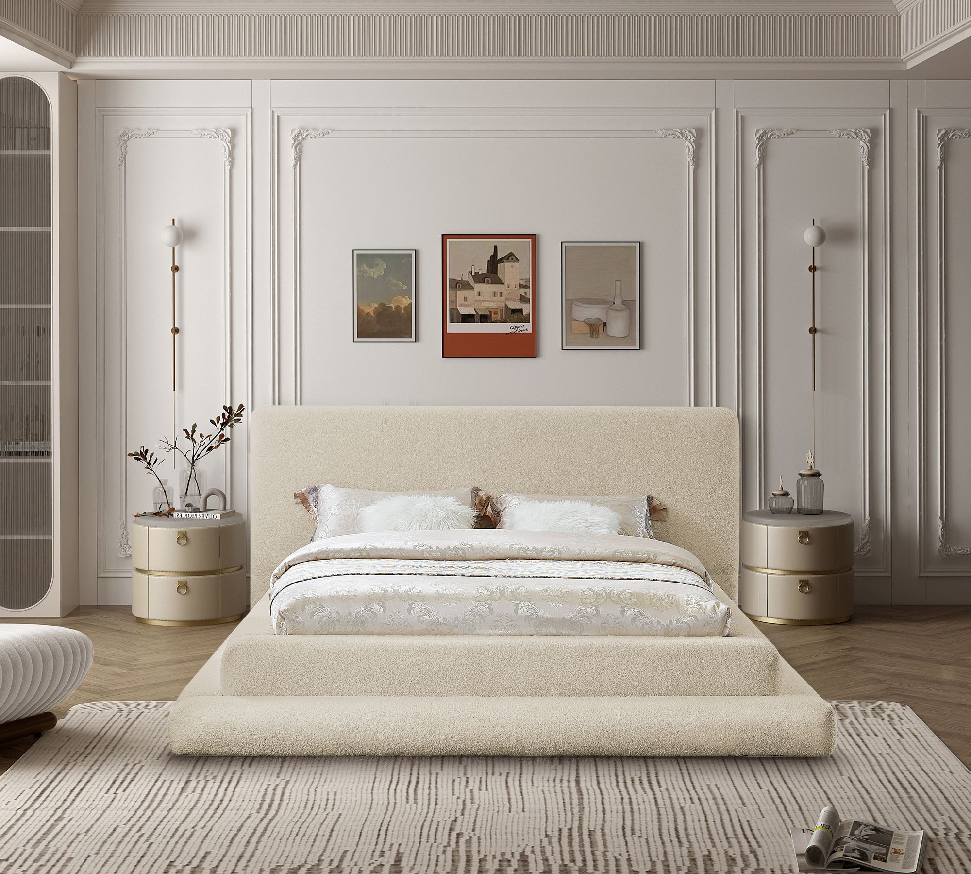 Dane Teddy Fabric Full Size Bed