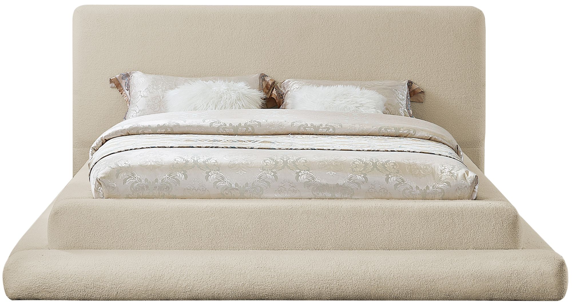 Dane Teddy Fabric Queen Size Bed