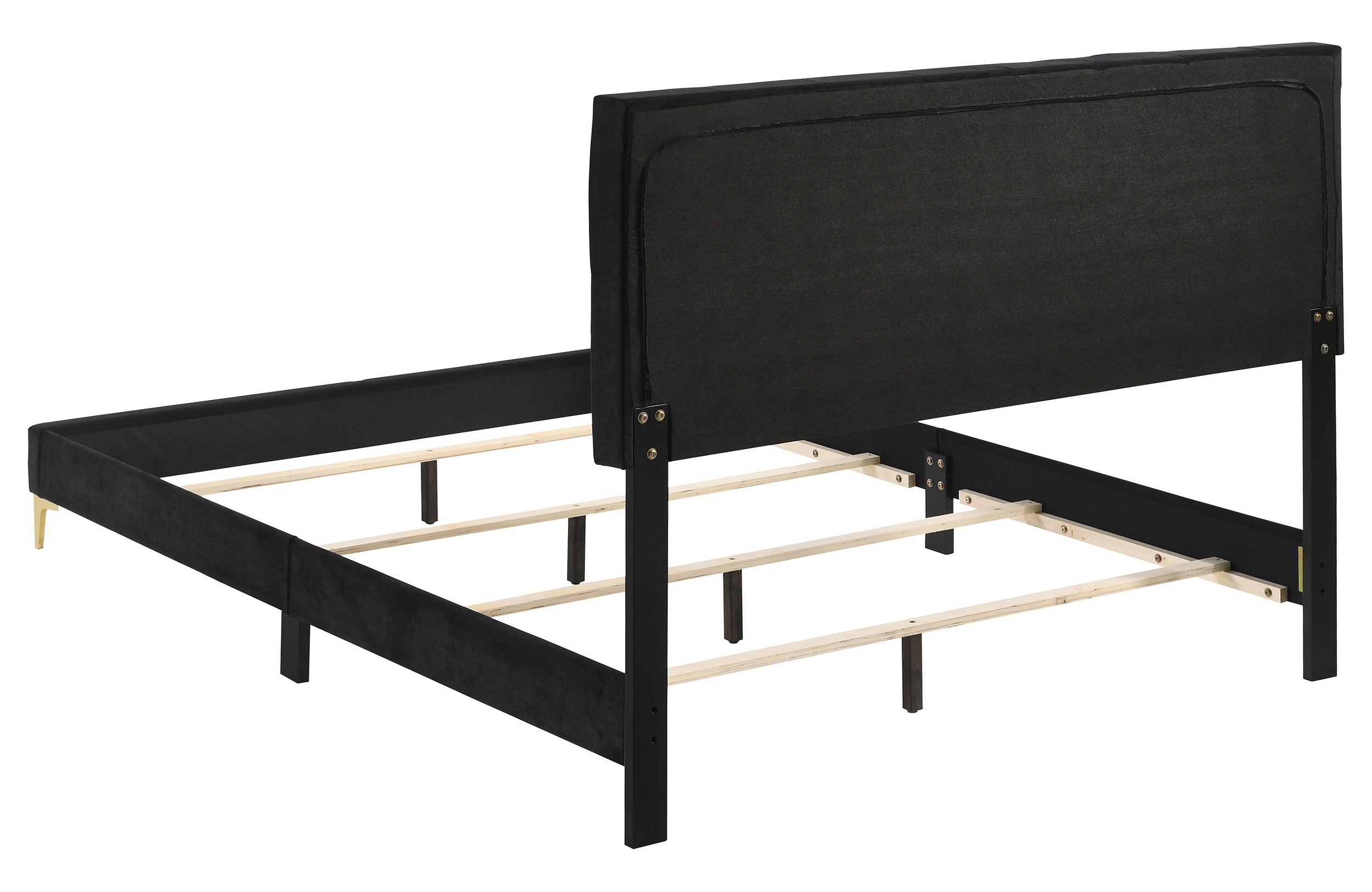 Kendall Leatherette Tufted Panel Bed, Queen Size