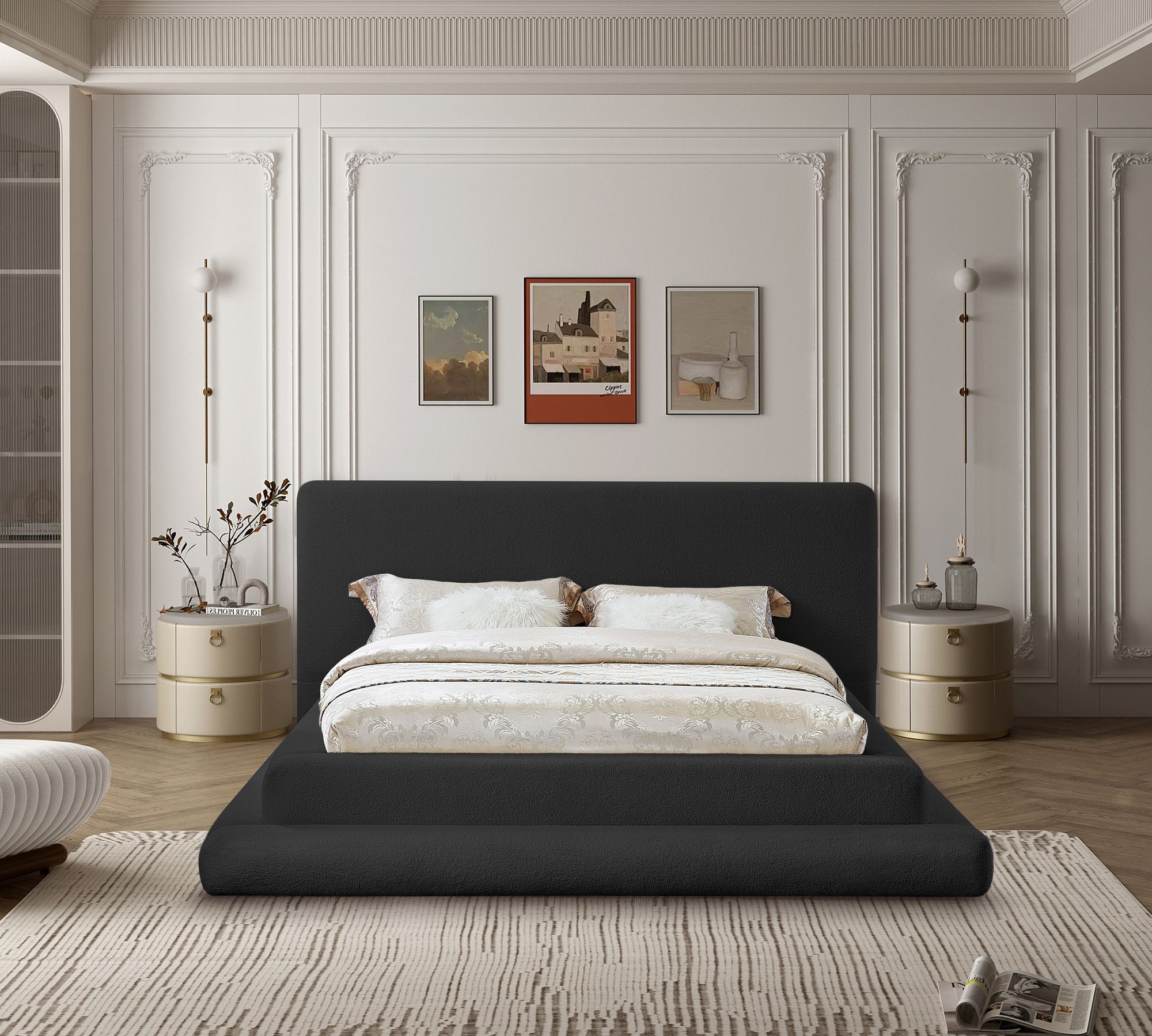 Dane Teddy Fabric Full Size Bed