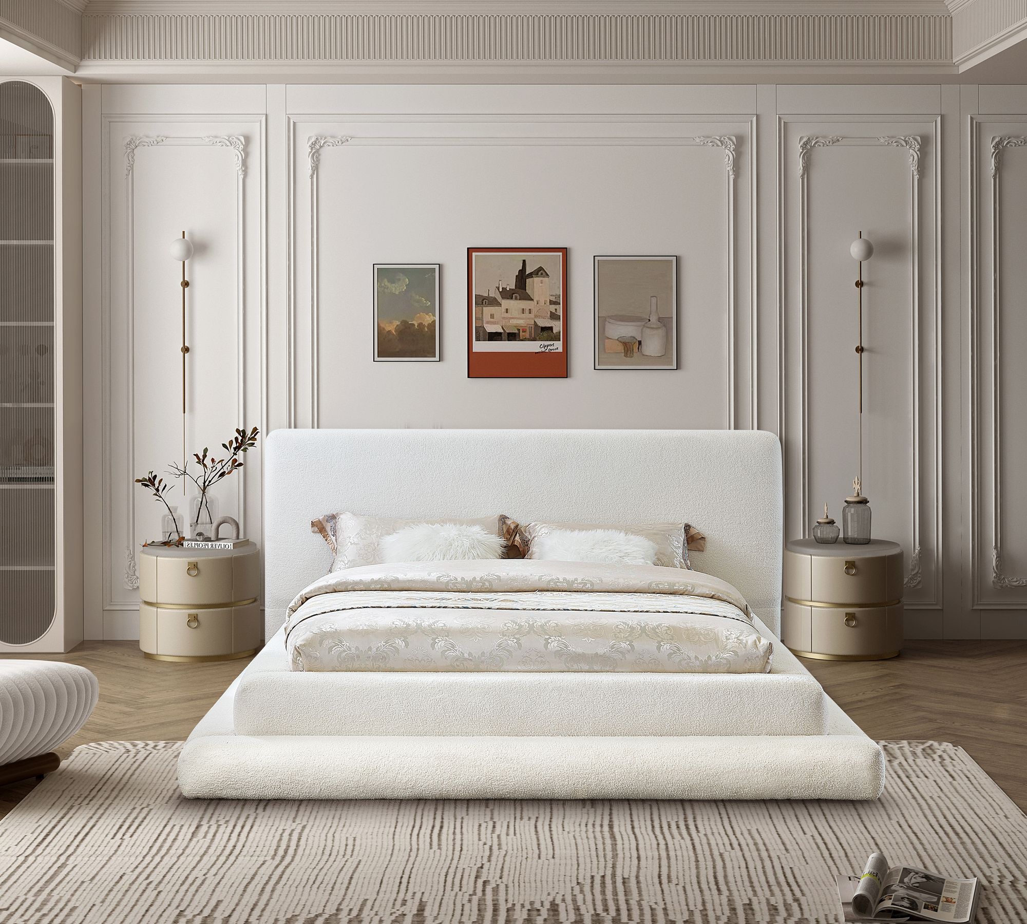 Dane Teddy Fabric Full Size Bed