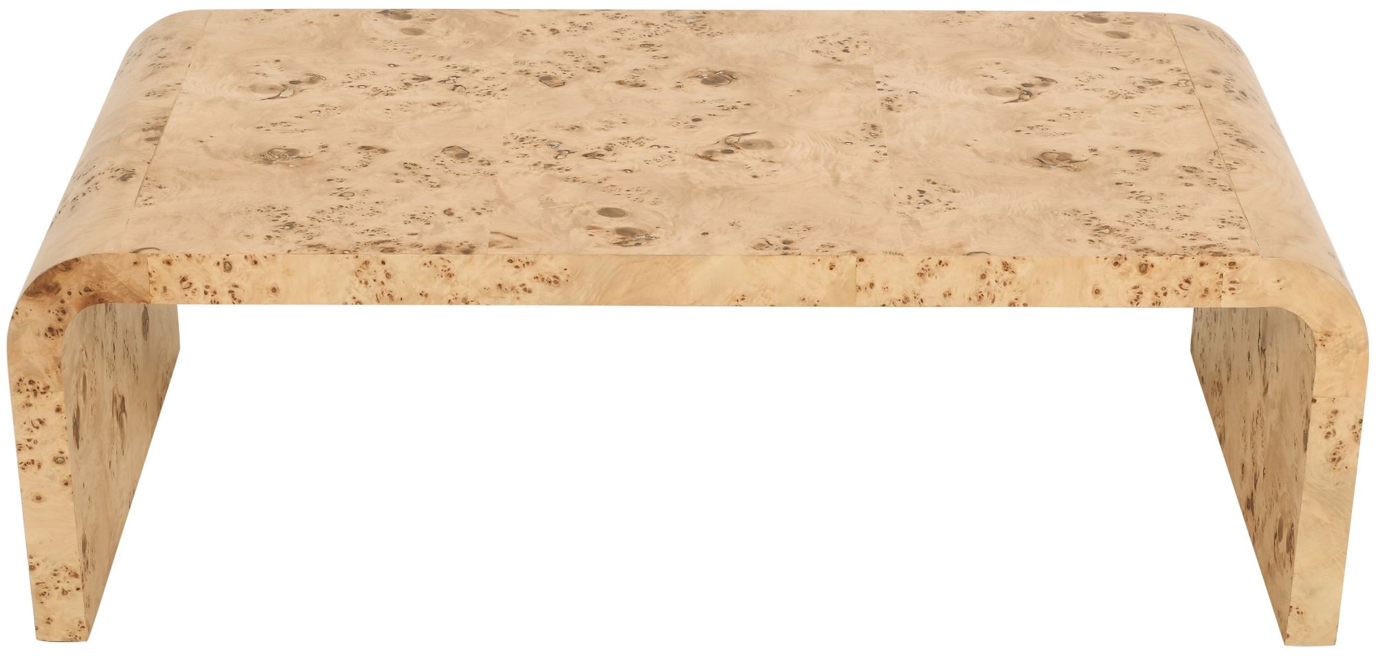 Cresthill 48" Rectangular Ash Burl Wood Coffee Table
