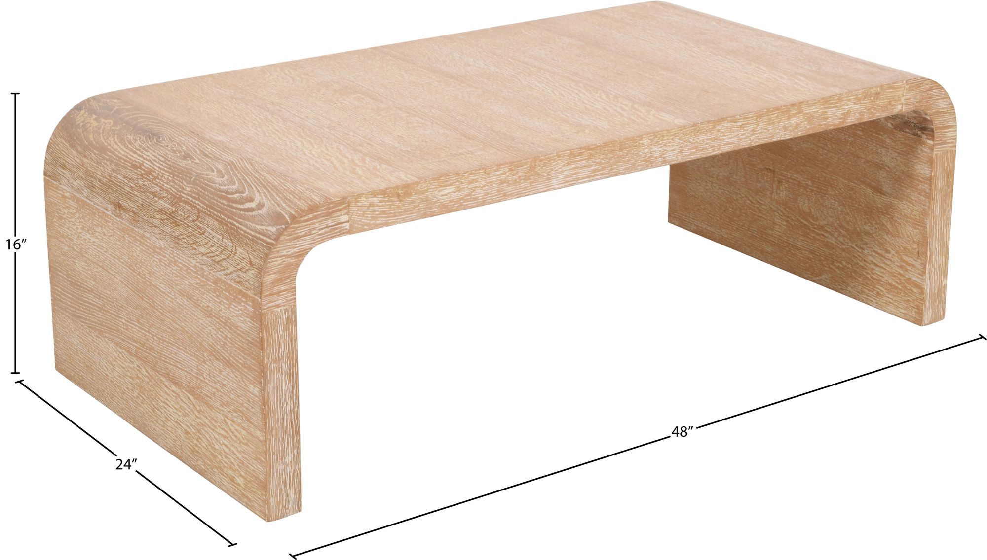 Cresthill 48" Rectangular Wood Coffee Table